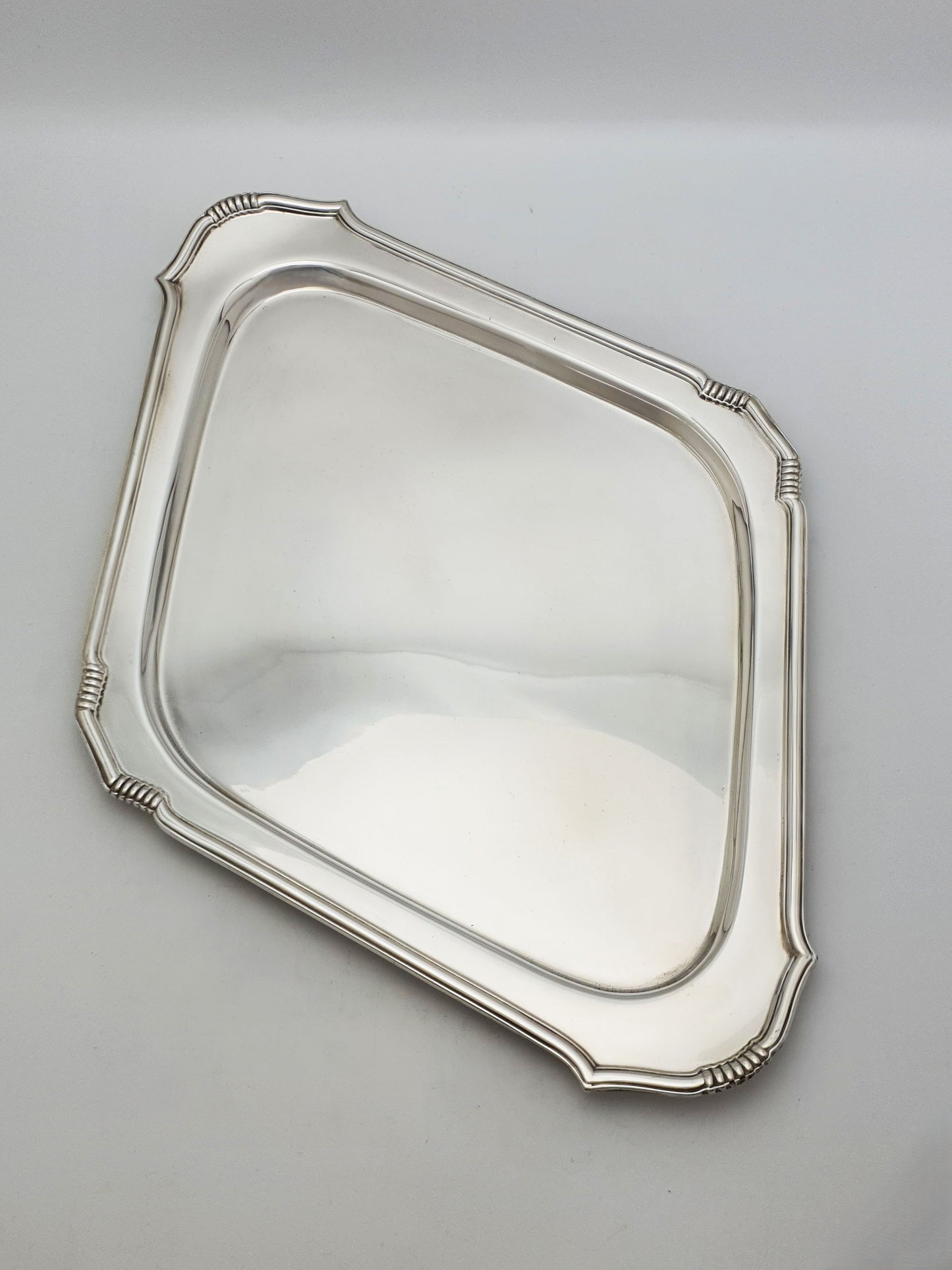 Nice Art Deco Silver Plated Diamond Shaped Cocktail Tray – circa 1925