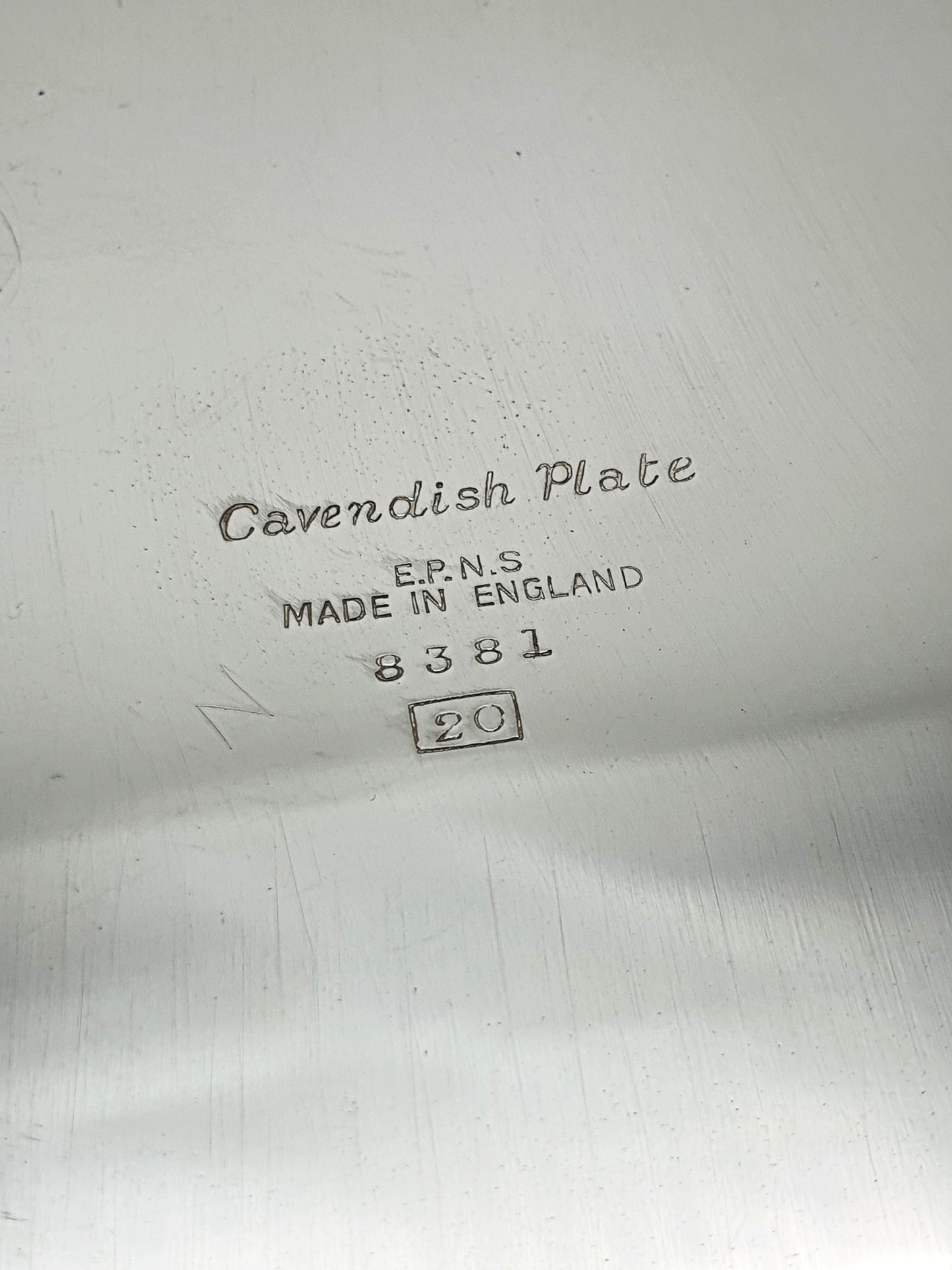 Art Deco Silver Plated Cocktail Tray With Shell Border – circa 1925