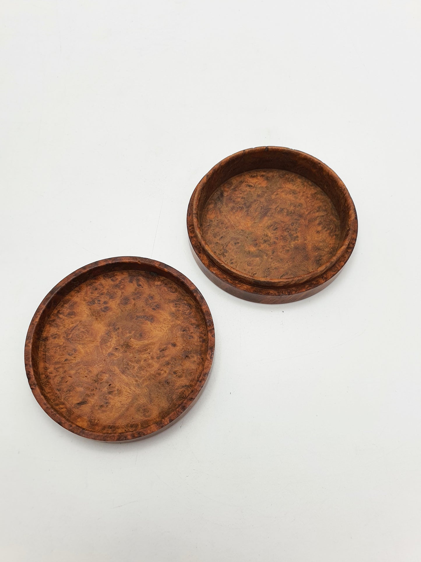 Antique Victorian Burr Walnut Turned Snuff Box - 1880