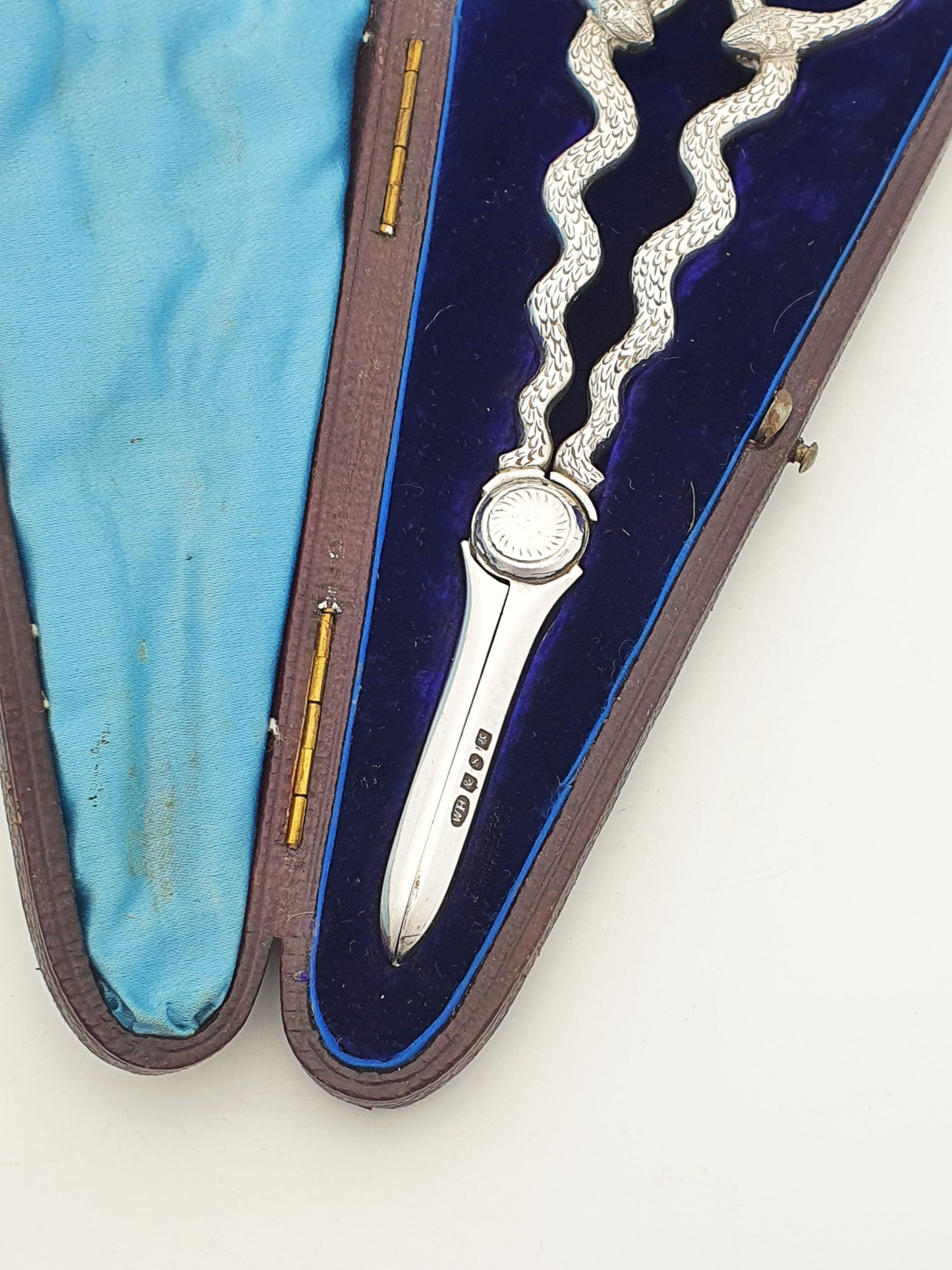 Splendid Antique Victorian Grape Scissors With Snake Handles – circa 1880
