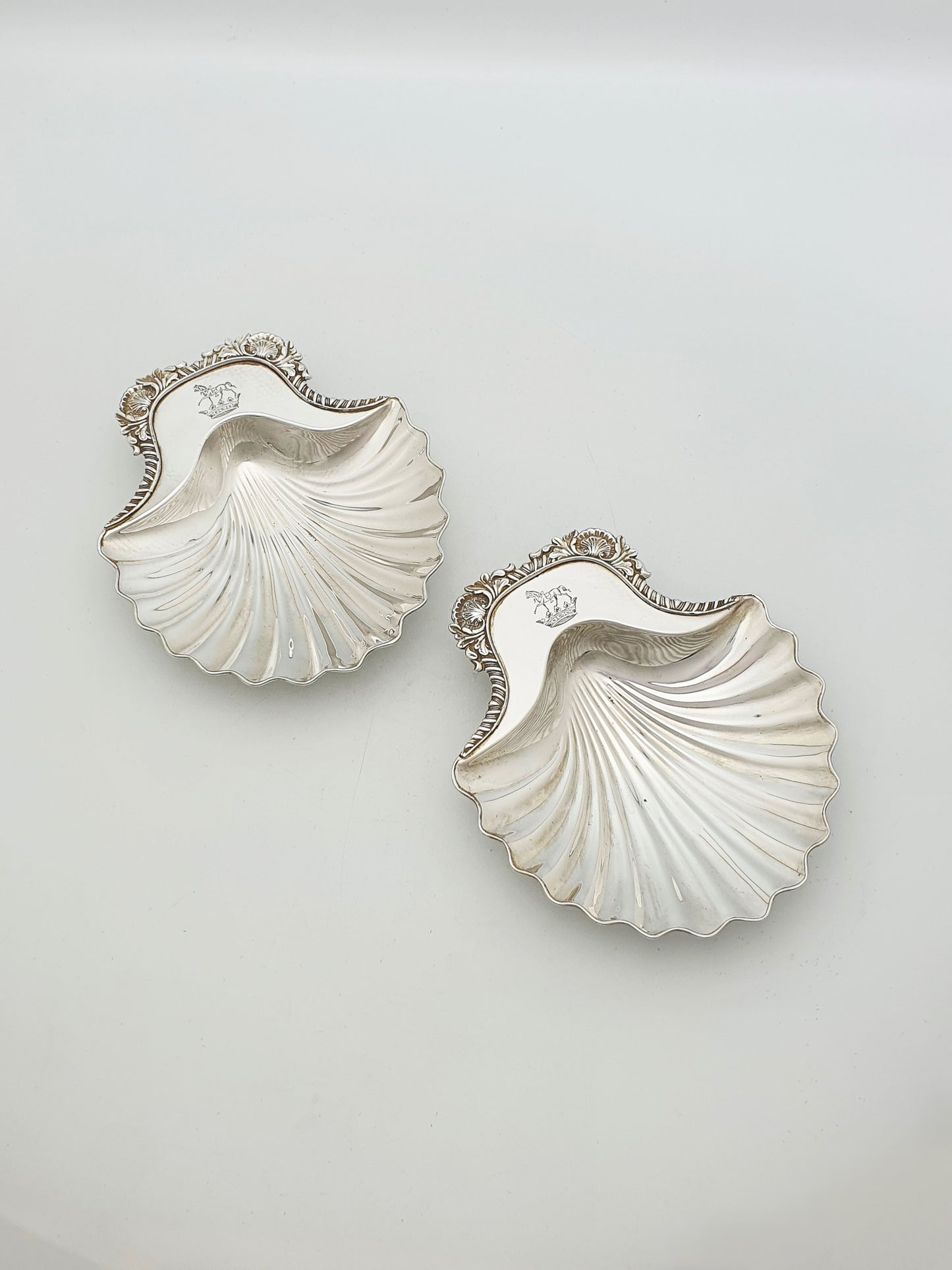 Fabulous Pair of Antique Georgian Sheffield Plated Butter Shells – circa 1830