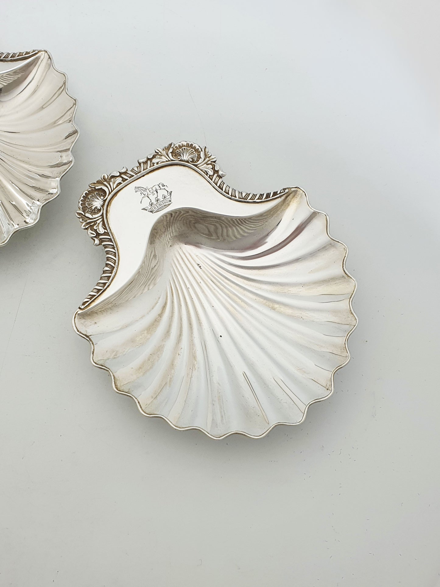 Fabulous Pair of Antique Georgian Sheffield Plated Butter Shells – circa 1830