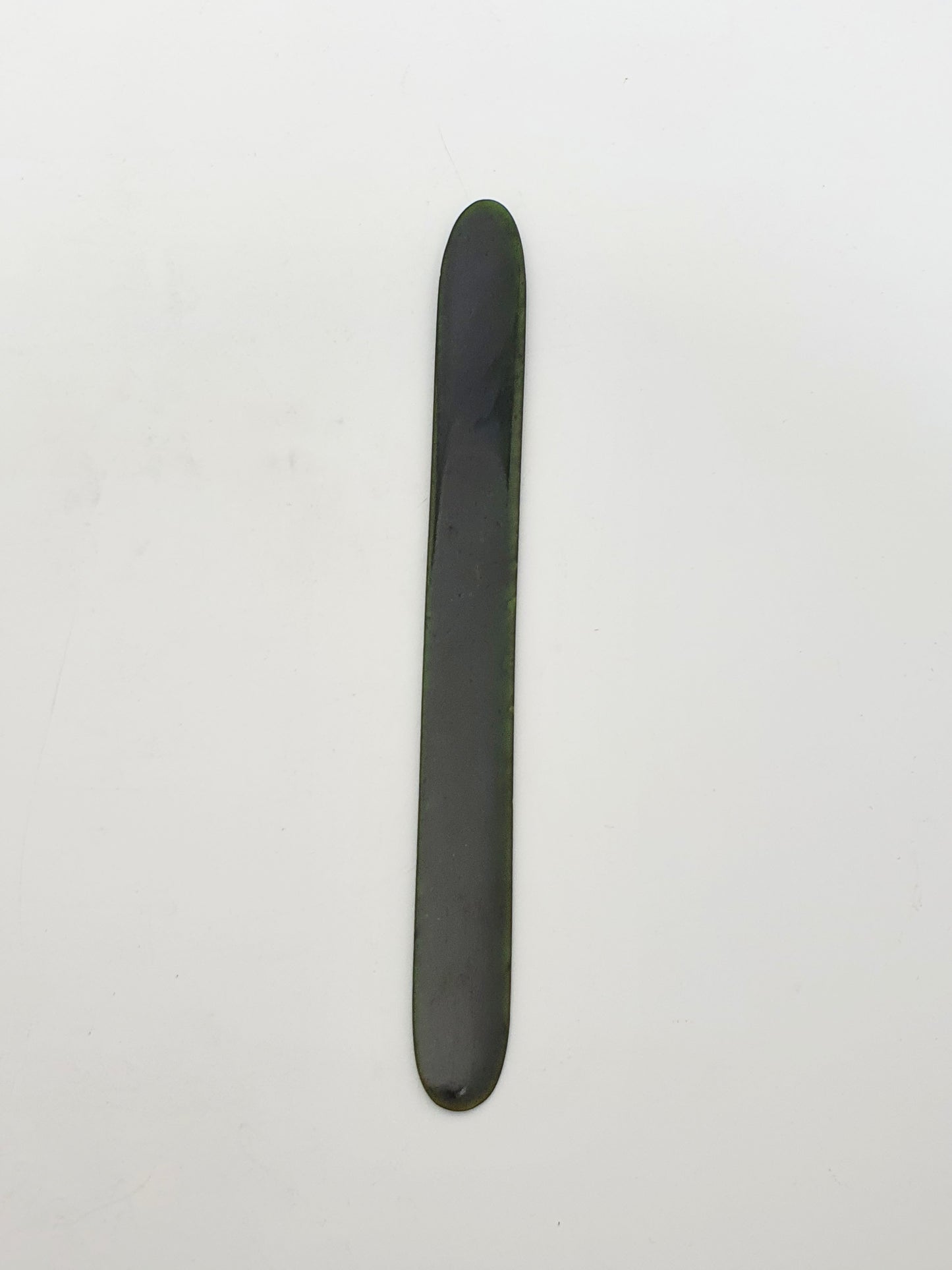 Nice Nephrite Jade Letter Opener In Deep Moss Green - circa 1900