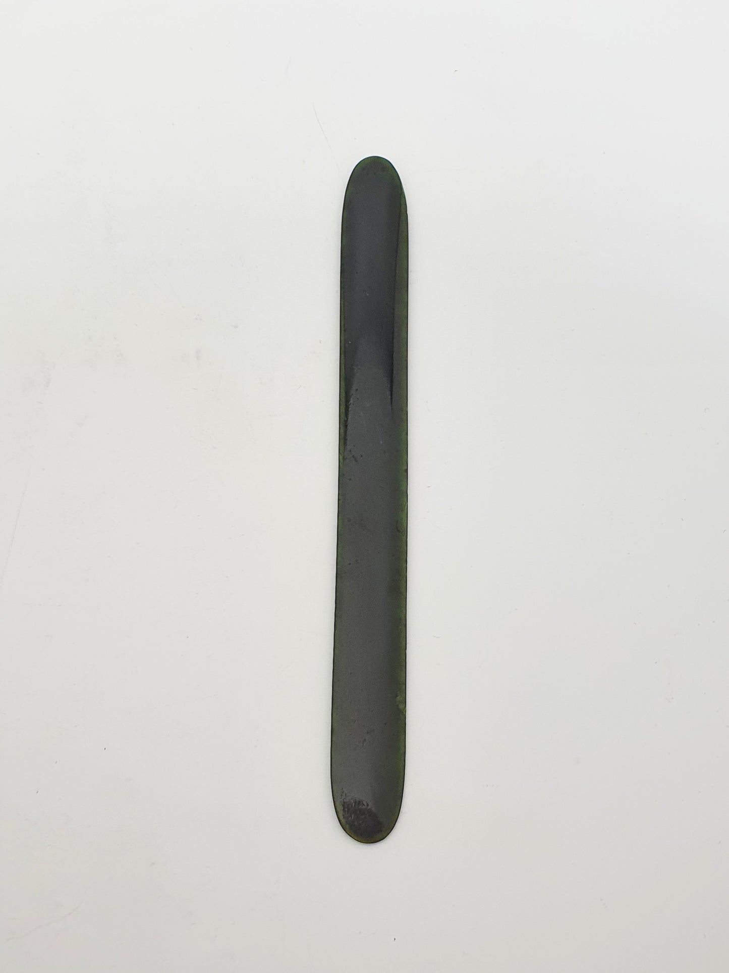 Nice Nephrite Jade Letter Opener In Deep Moss Green - circa 1900
