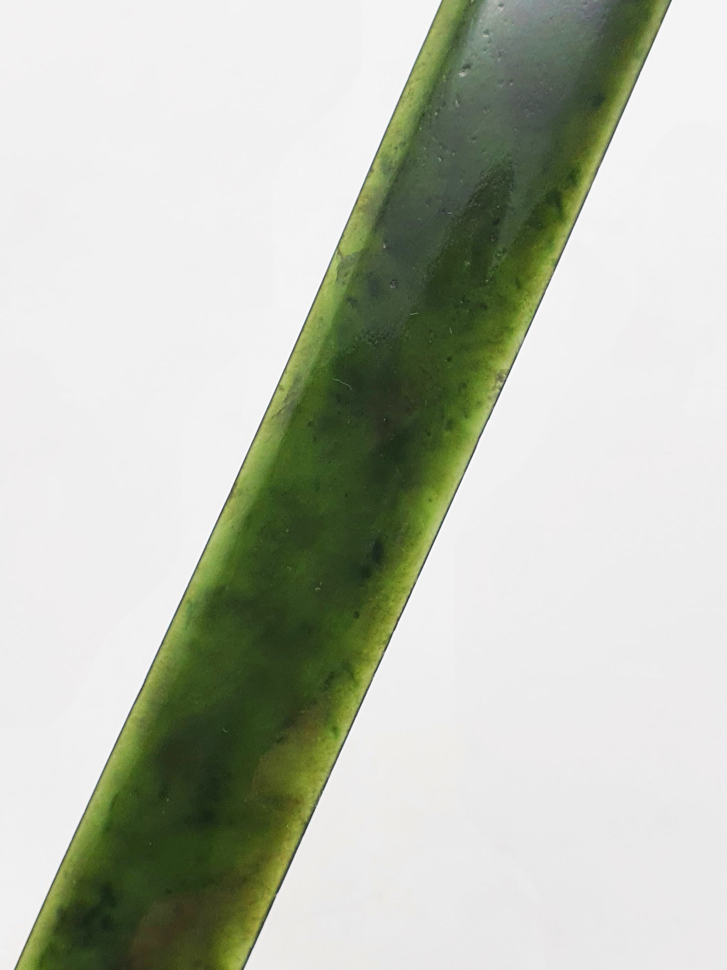 Nice Nephrite Jade Letter Opener In Deep Moss Green - circa 1900
