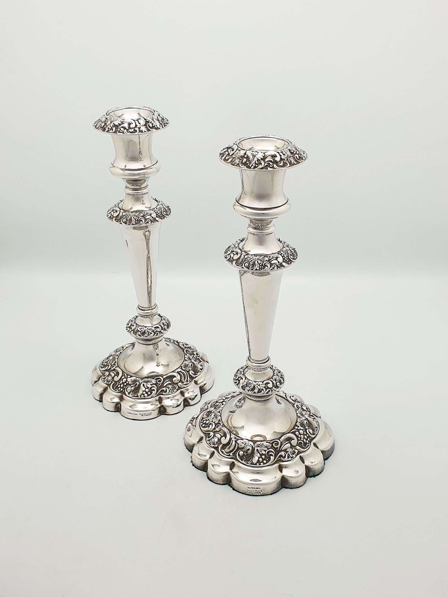 Nice Pair of Mappin & Webb Silver Plated Candlesticks – circa 1920