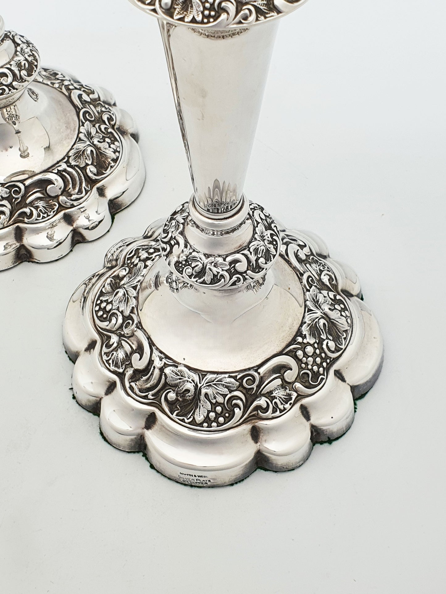 Nice Pair of Mappin & Webb Silver Plated Candlesticks – circa 1920