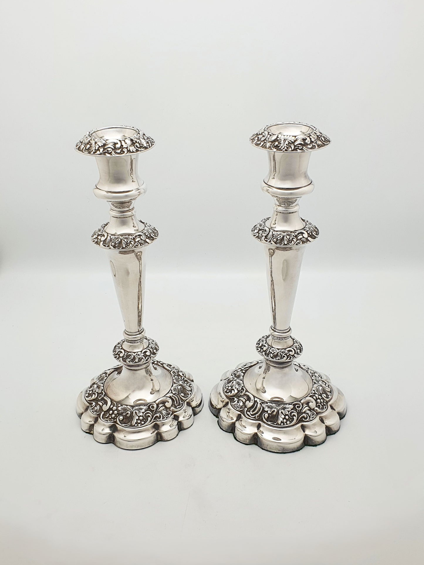Nice Pair of Mappin & Webb Silver Plated Candlesticks – circa 1920