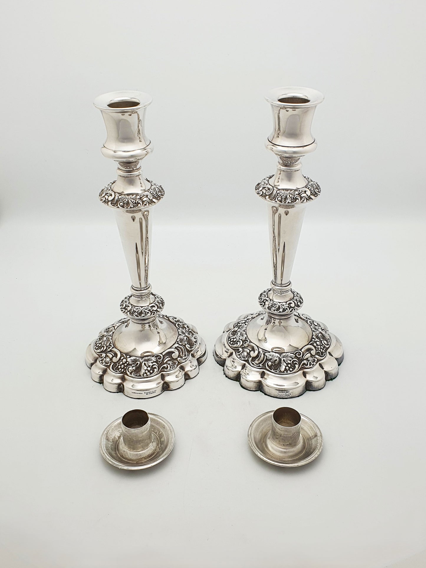 Nice Pair of Mappin & Webb Silver Plated Candlesticks – circa 1920
