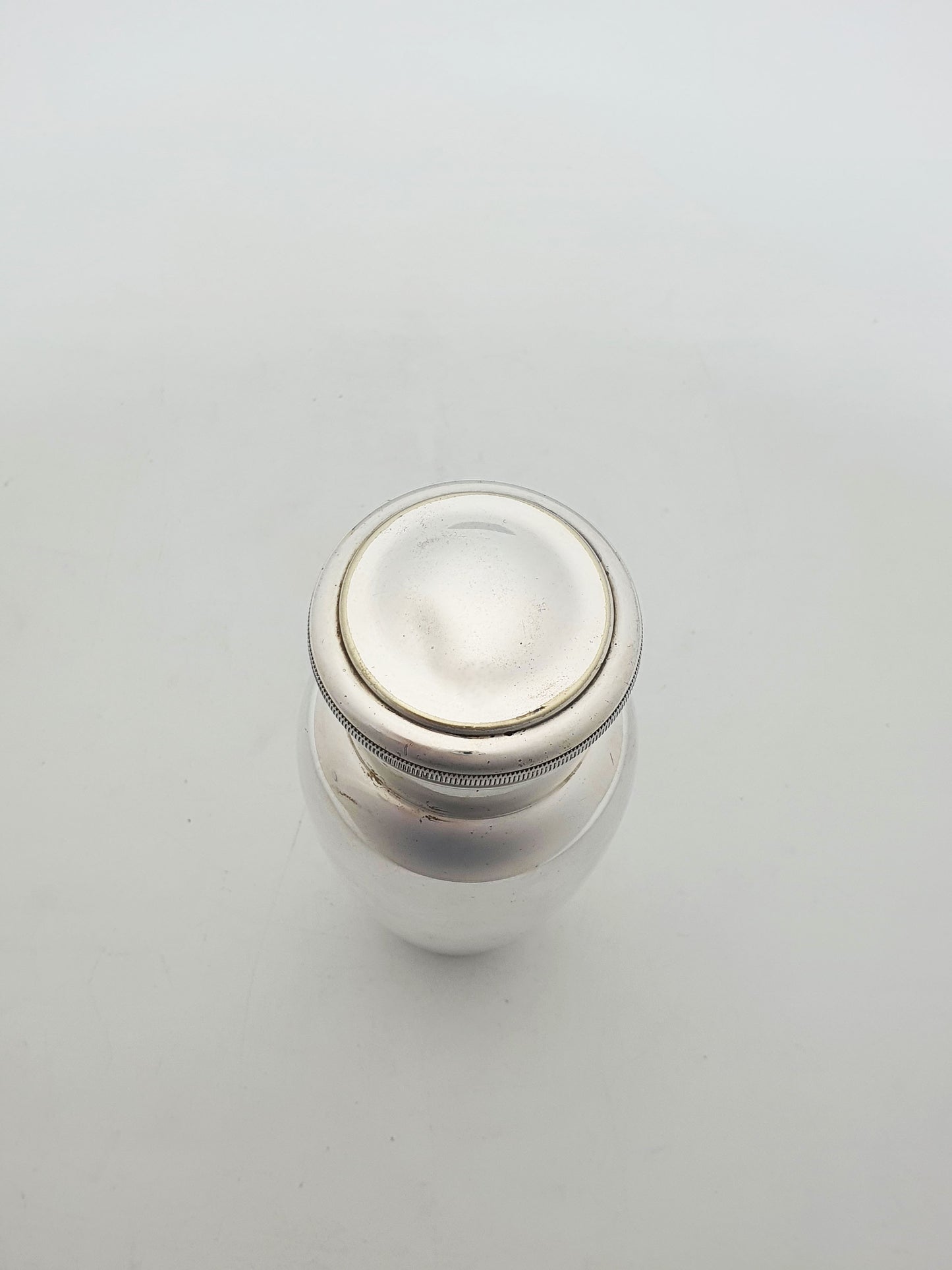 Unusual Art Deco Silver Plated Bachelor Cocktail Shaker with Ice Breaker – circa 1925