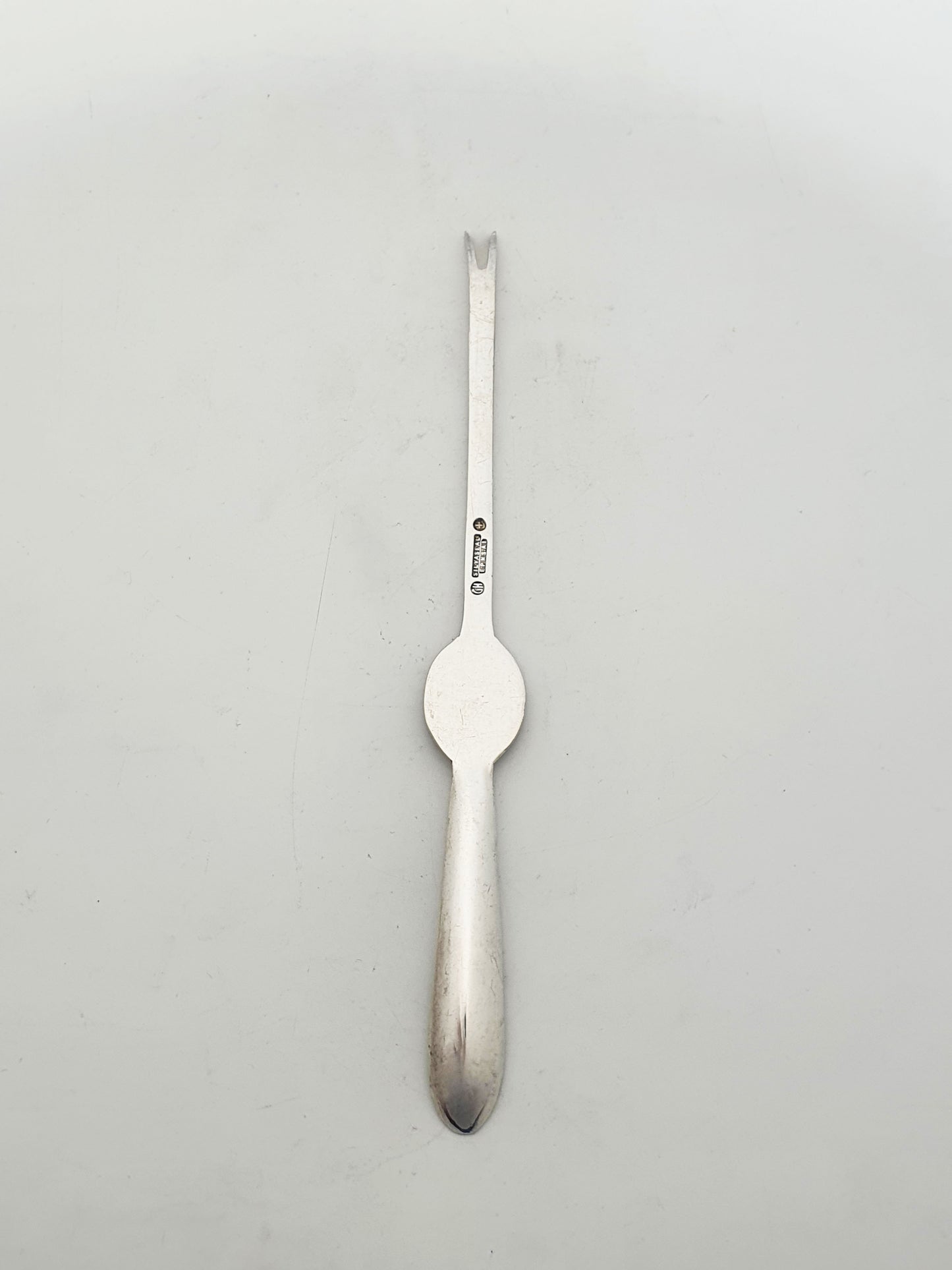 Antique Silver Plated Lobster Picks Set Of 12 With Lobster Medallion Handles – circa 1920