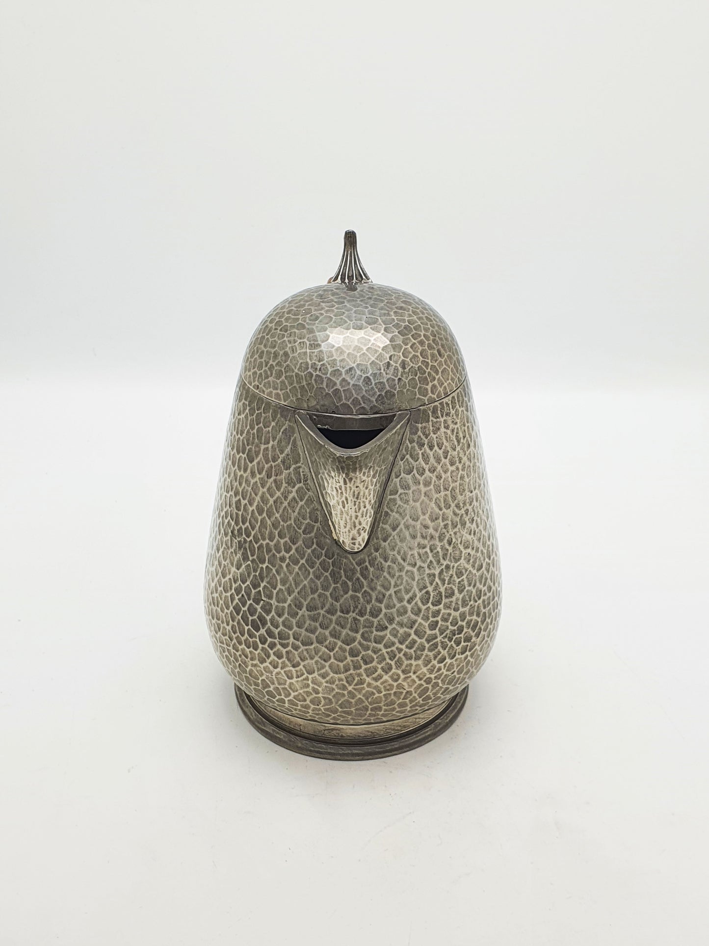 Arts And Crafts Tudric Pewter Coffee Pot With Cane Handle – circa 1925