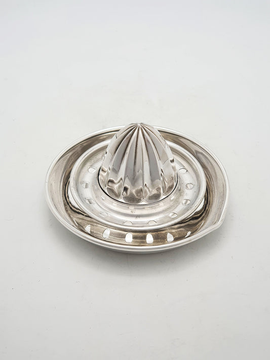 Lovely Vintage Silver Plated Lemon Squeezer With Strainer Ring – circa 1925
