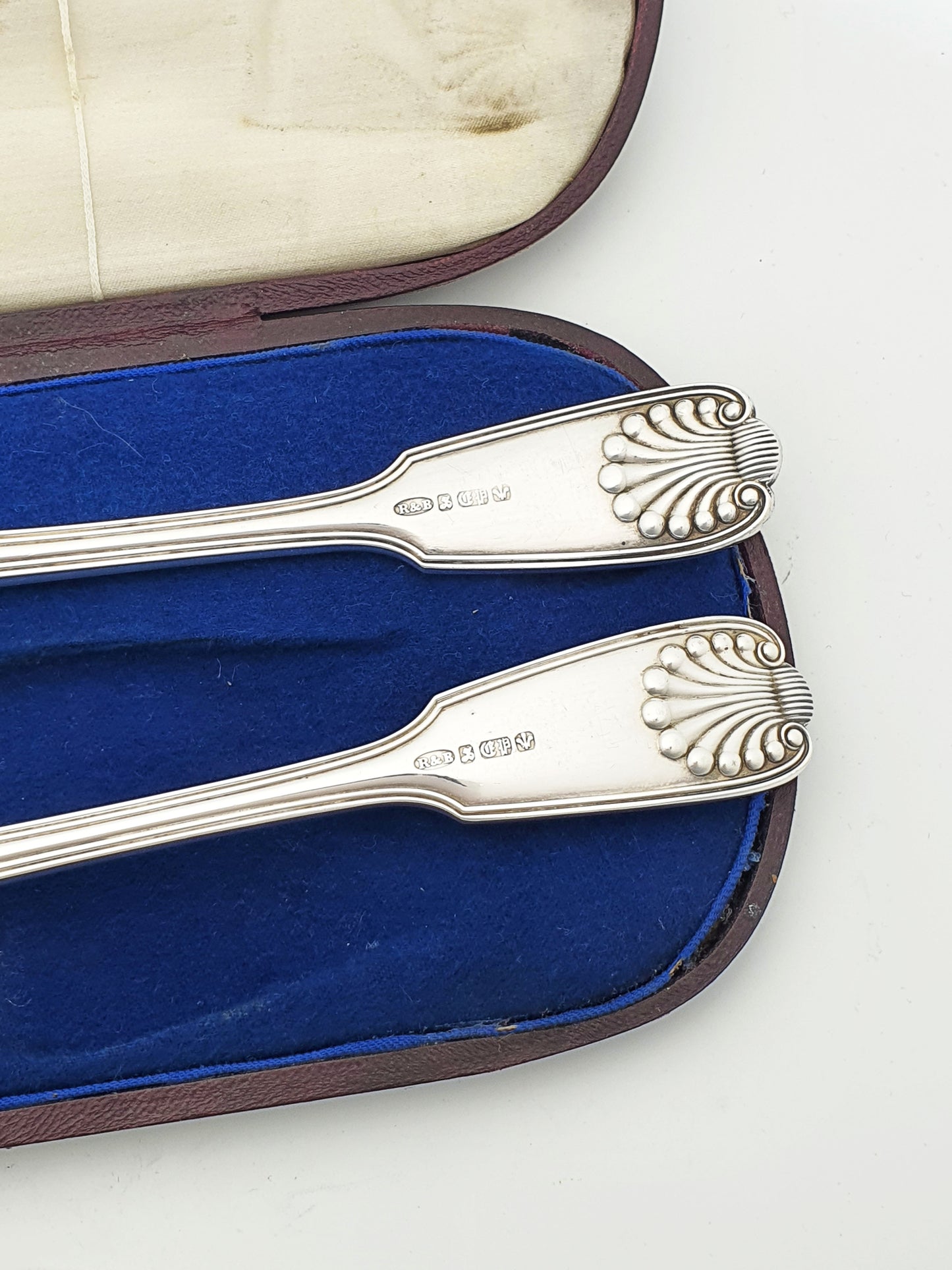 Antique Victorian Silver Plated Engraved Fish Serving Set – circa 1880