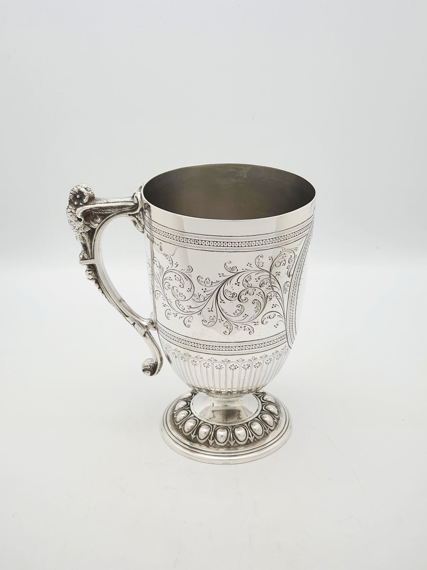 Fabulous Antique Edwardian Silver Plated Tankard With Owl Handle – circa 1905
