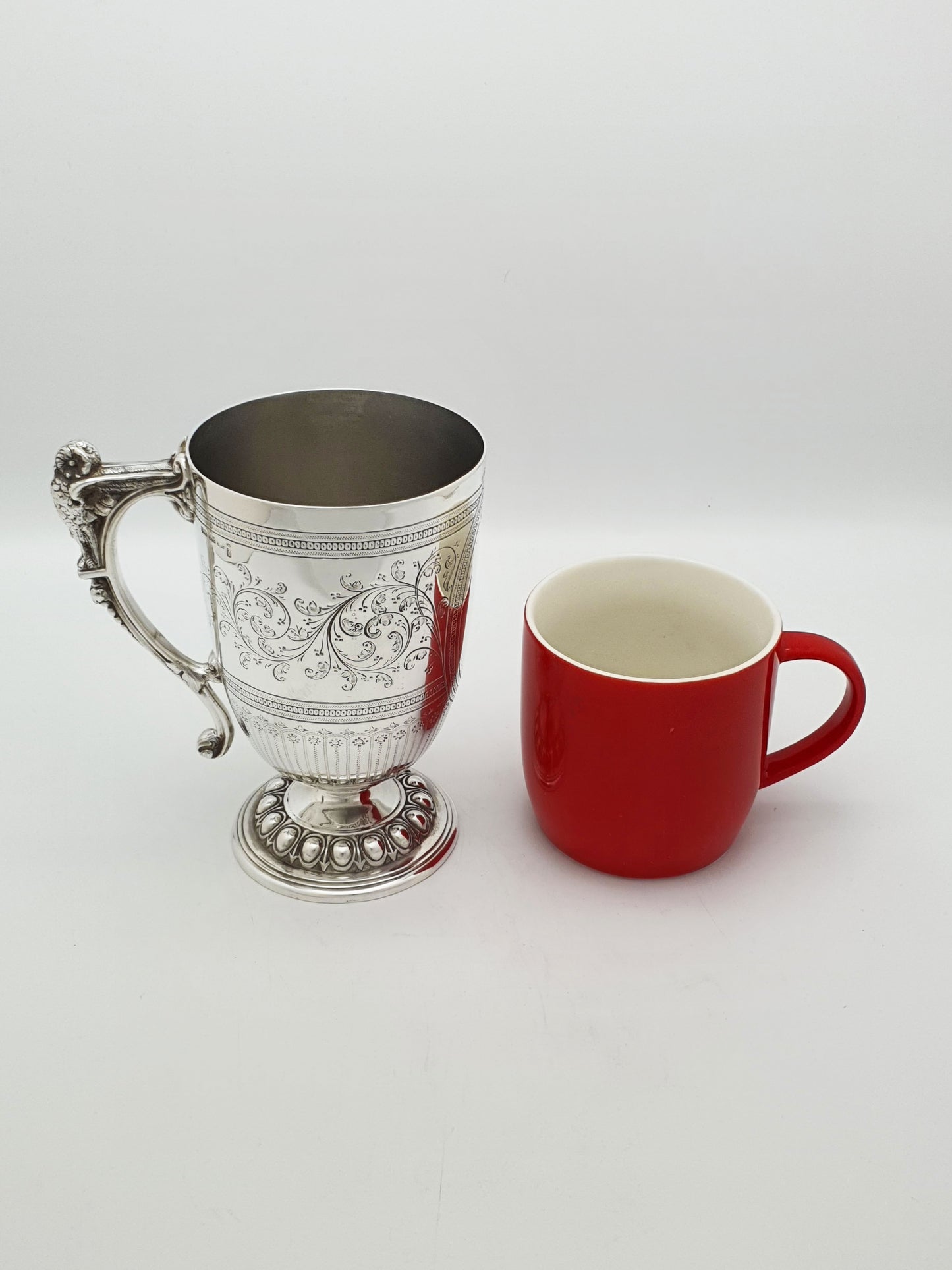 Fabulous Antique Edwardian Silver Plated Tankard With Owl Handle – circa 1905