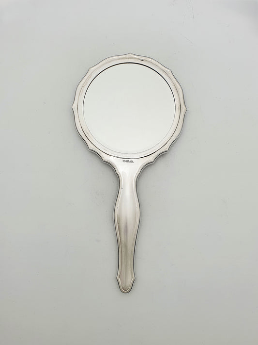 Vintage Dutch Silver Plated Hand Mirror – circa 1950