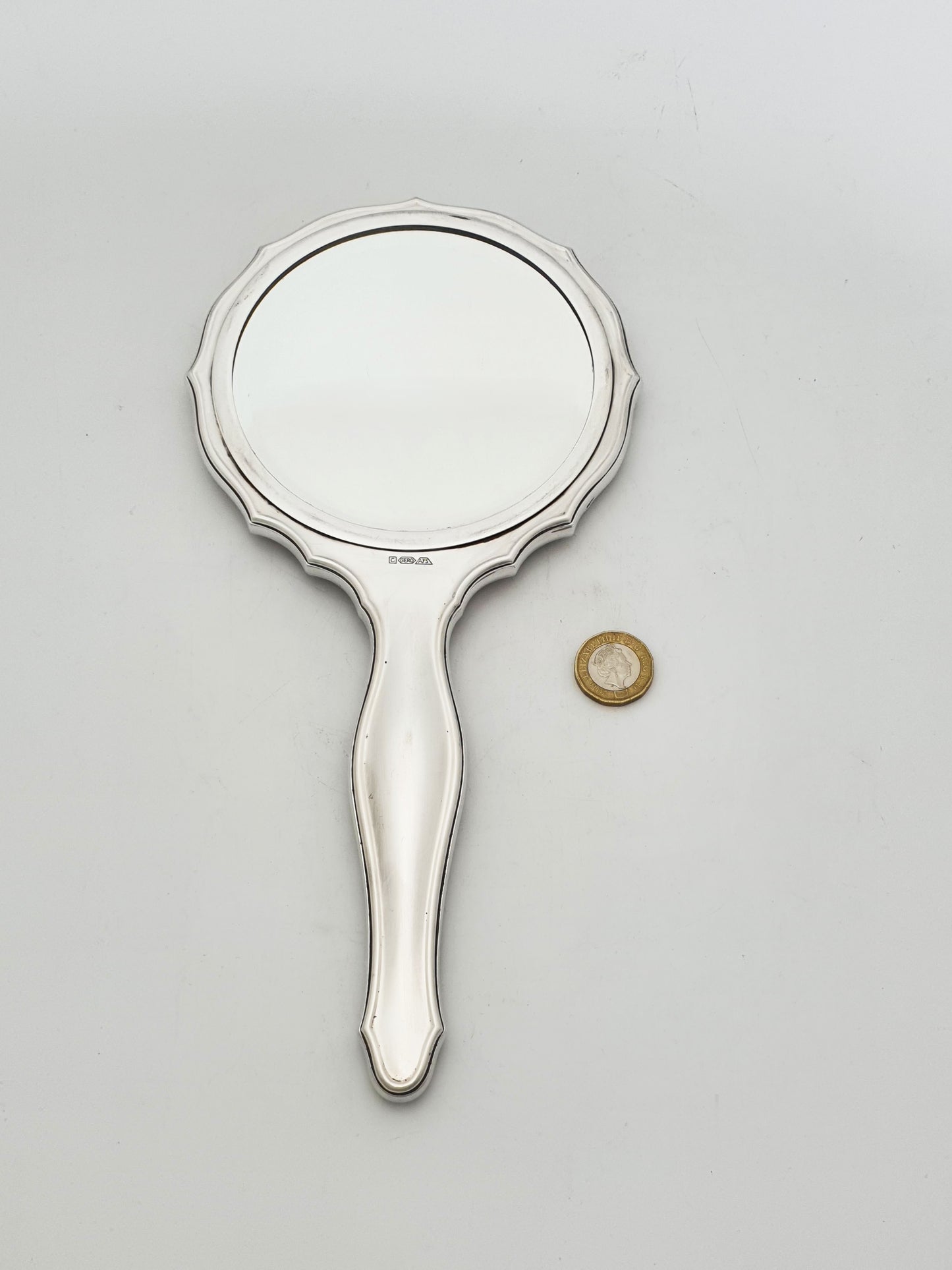 Vintage Dutch Silver Plated Hand Mirror – circa 1950