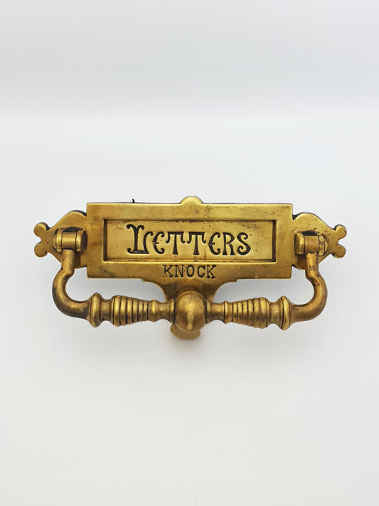 Fabulous Victorian Brass Letter Box/Knocker - circa 1880