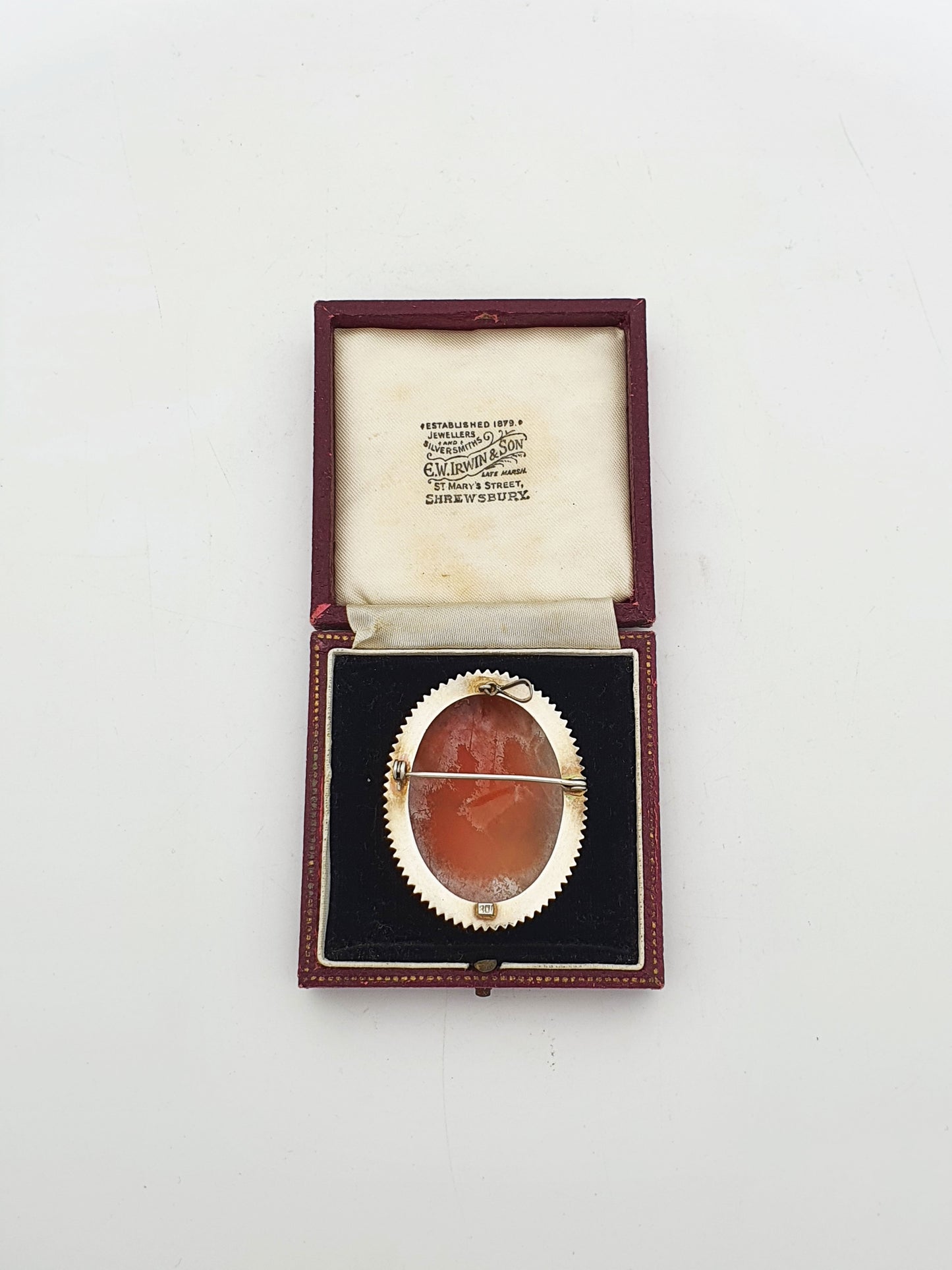 Antique Italian Silver Shell Cameo St George And Dragon Brooch – circa 1920