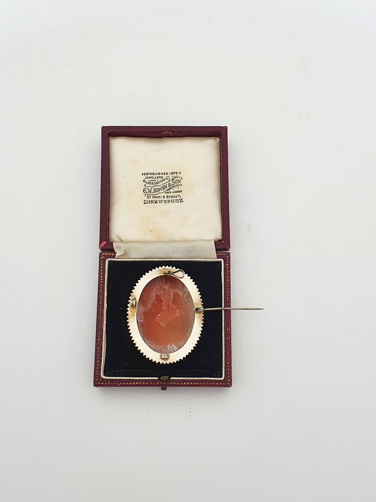Antique Italian Silver Shell Cameo St George And Dragon Brooch – circa 1920