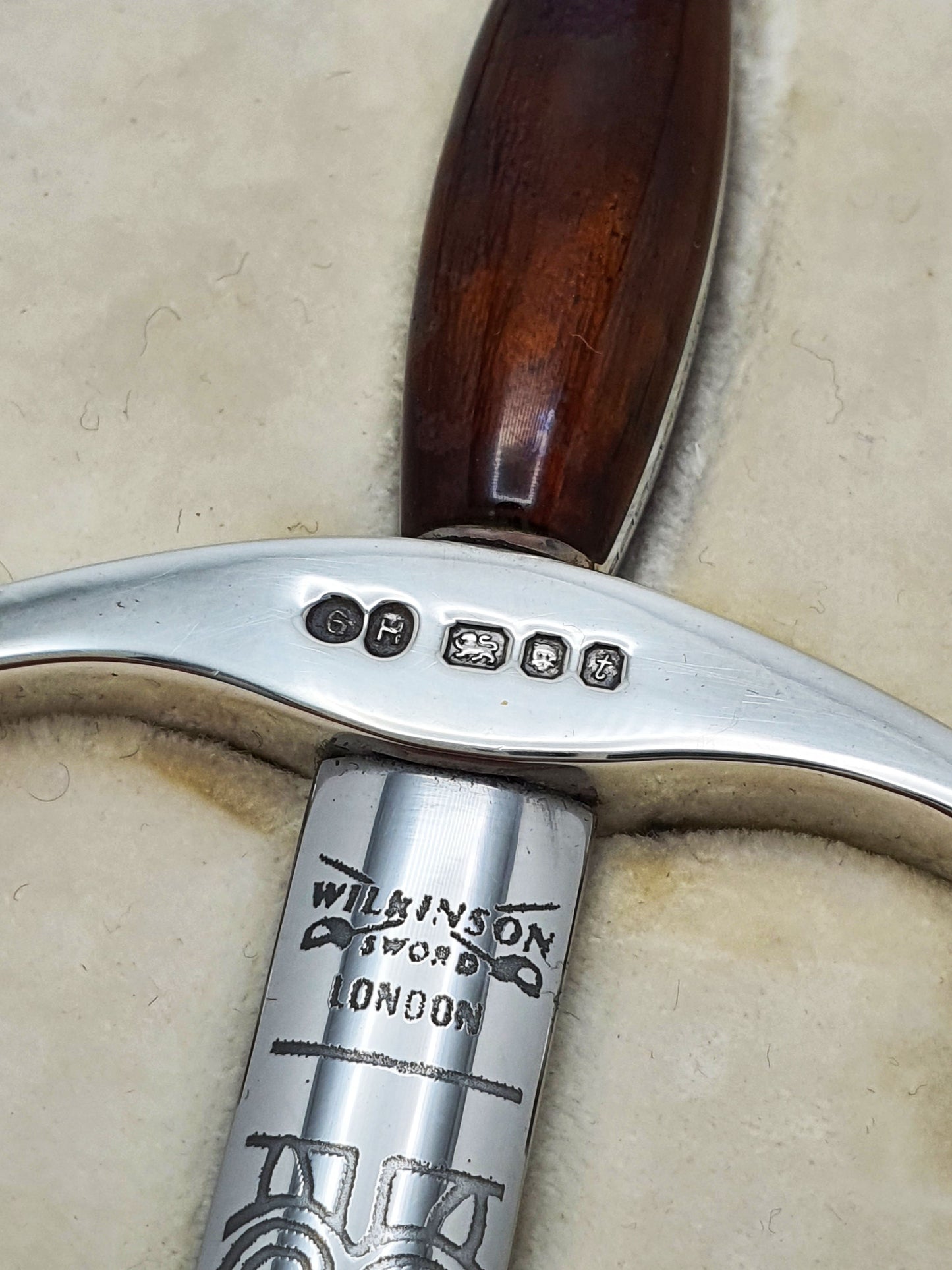 Wilkinson Sword Sterling Silver Crusader Letter Opener In Presentation Case - 1974