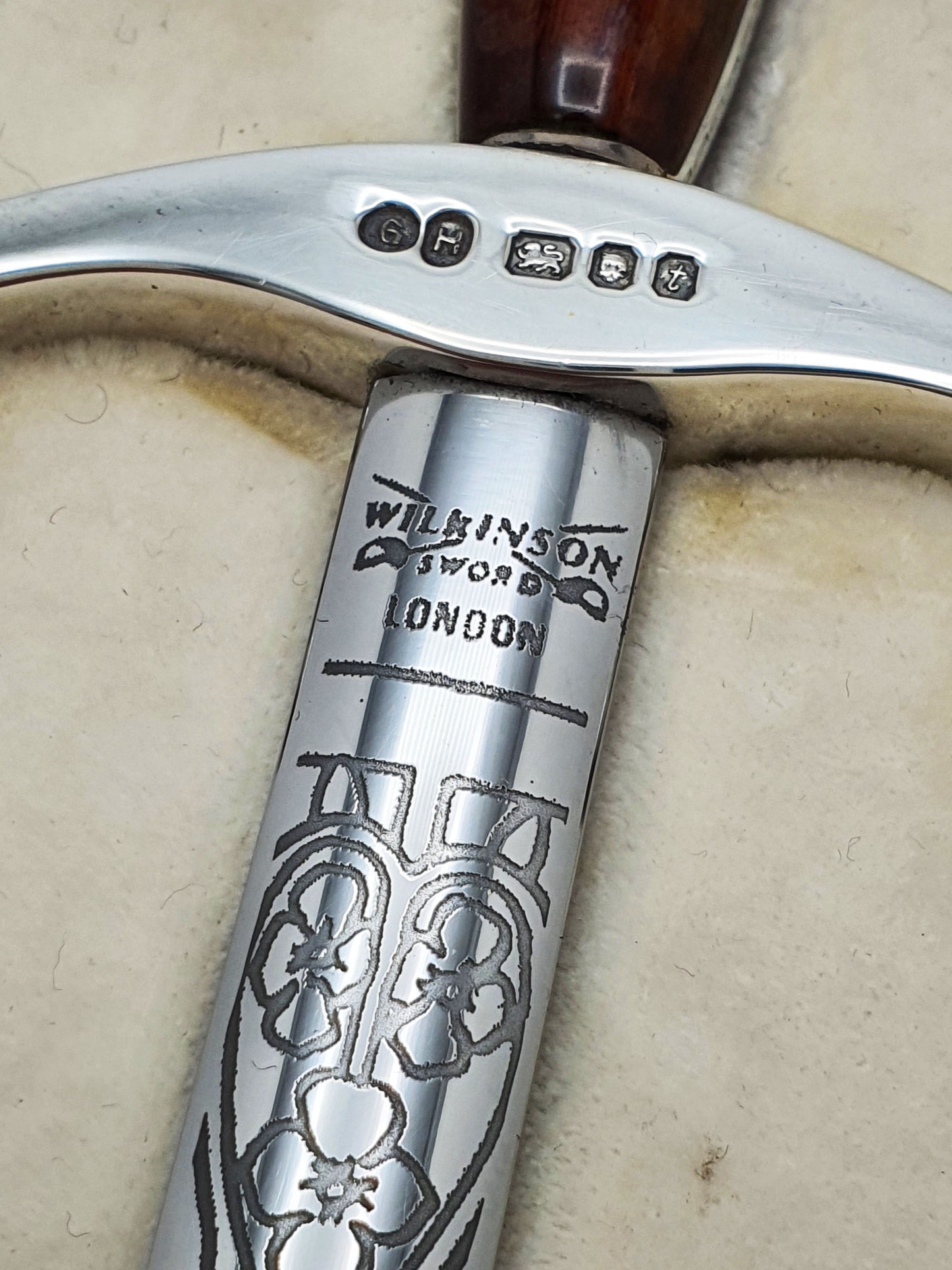 Wilkinson Sword Sterling Silver Crusader Letter Opener In Presentation Case - 1974