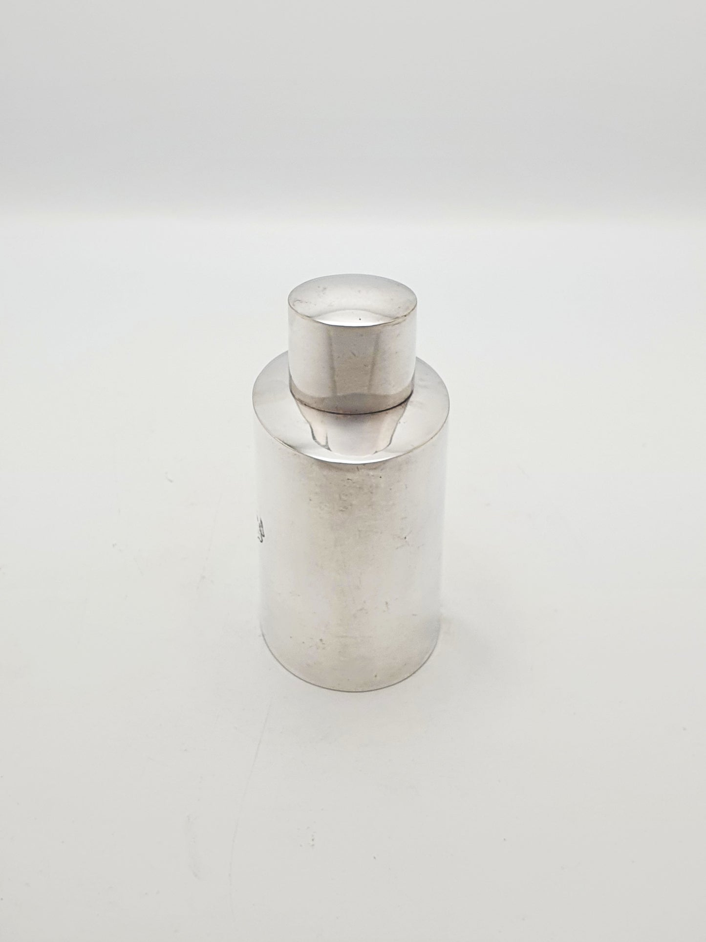 Splendid Antique Edwardian Silver Plated Tea Cannister With Crest – circa 1905