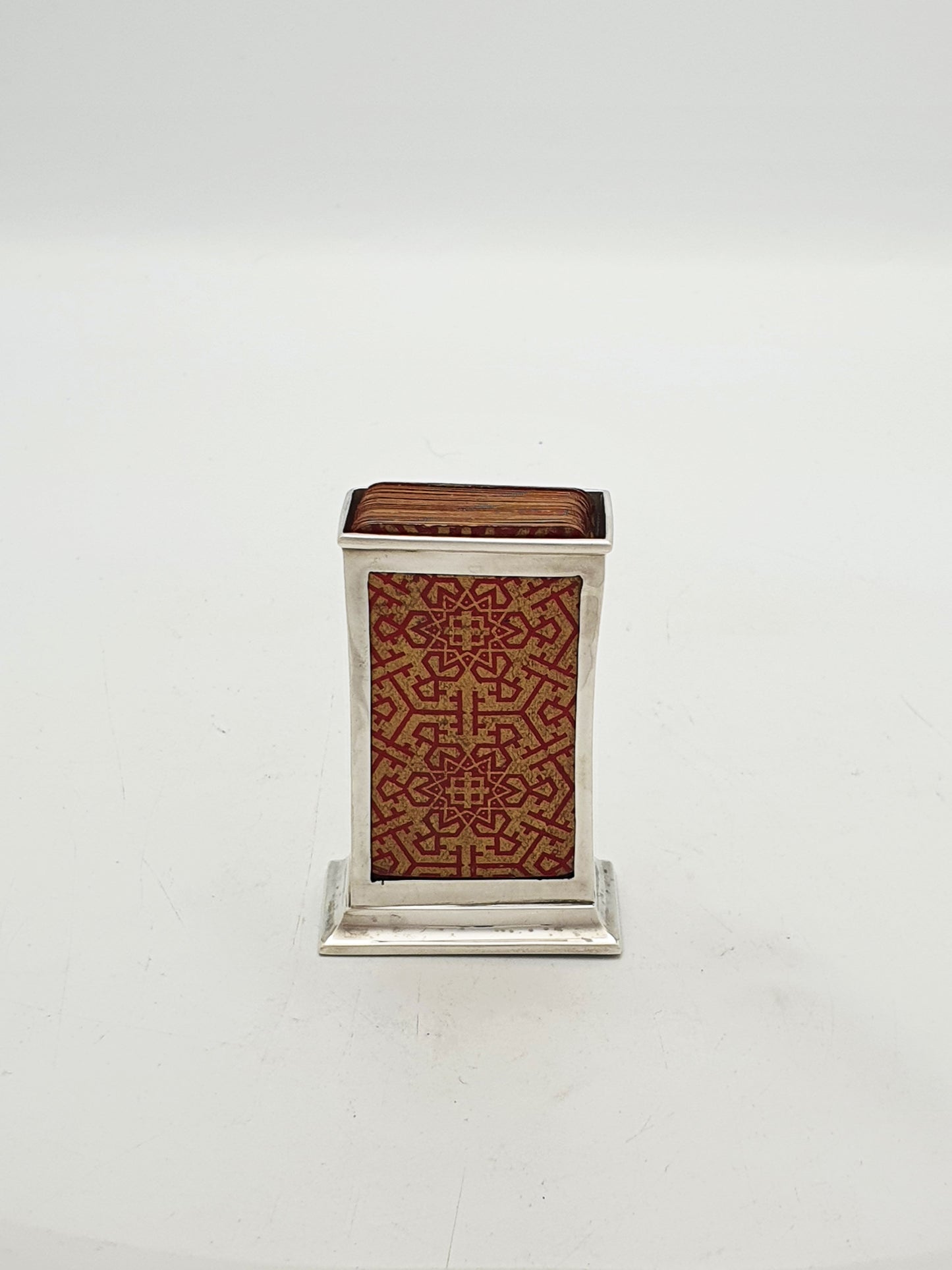 Antique Edwardian Domino Card Set in Sterling Silver Case – 1901