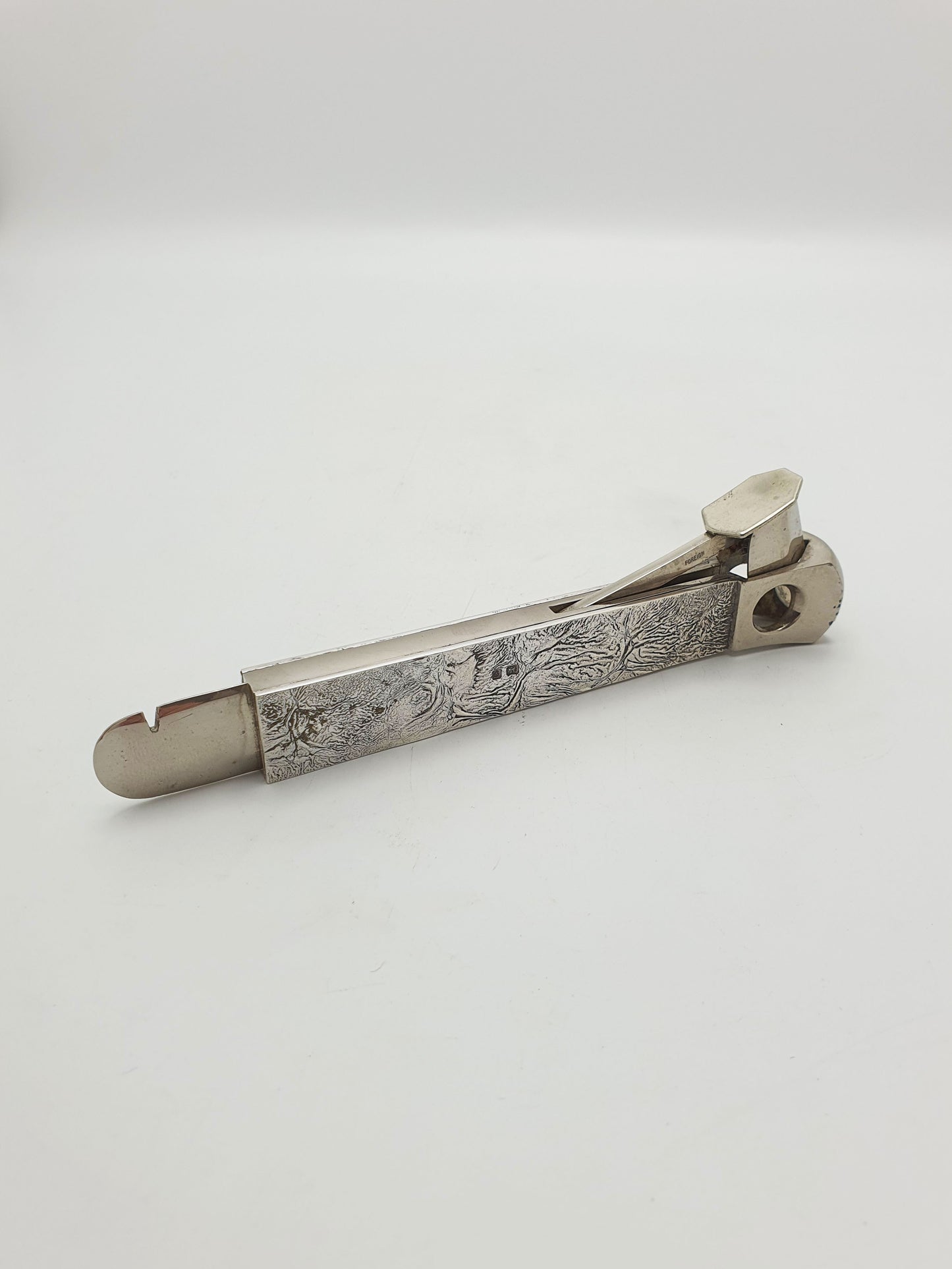 Vintage Sterling Silver Handled Cigar Cutter – London, 1971