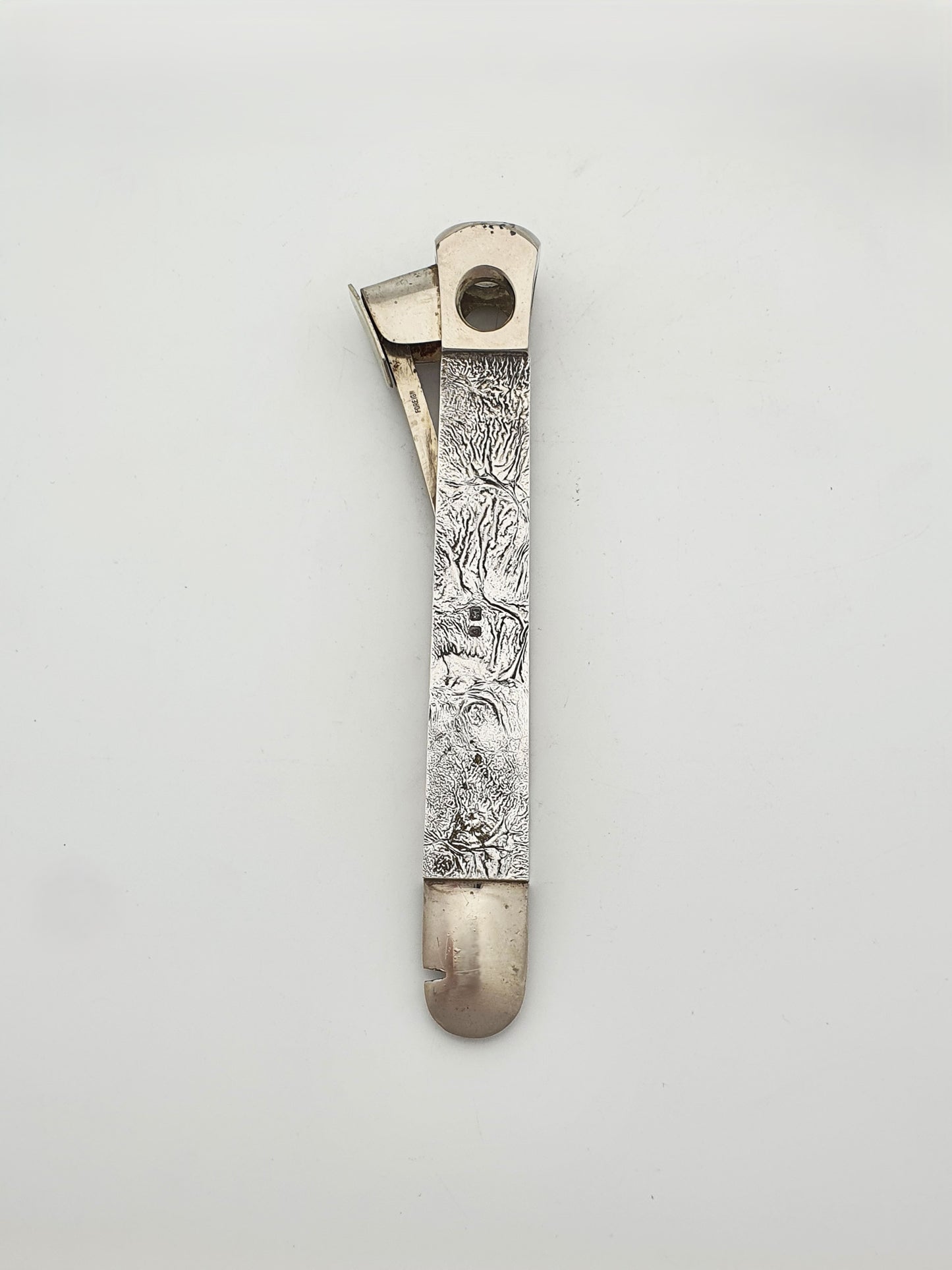 Vintage Sterling Silver Handled Cigar Cutter – London, 1971