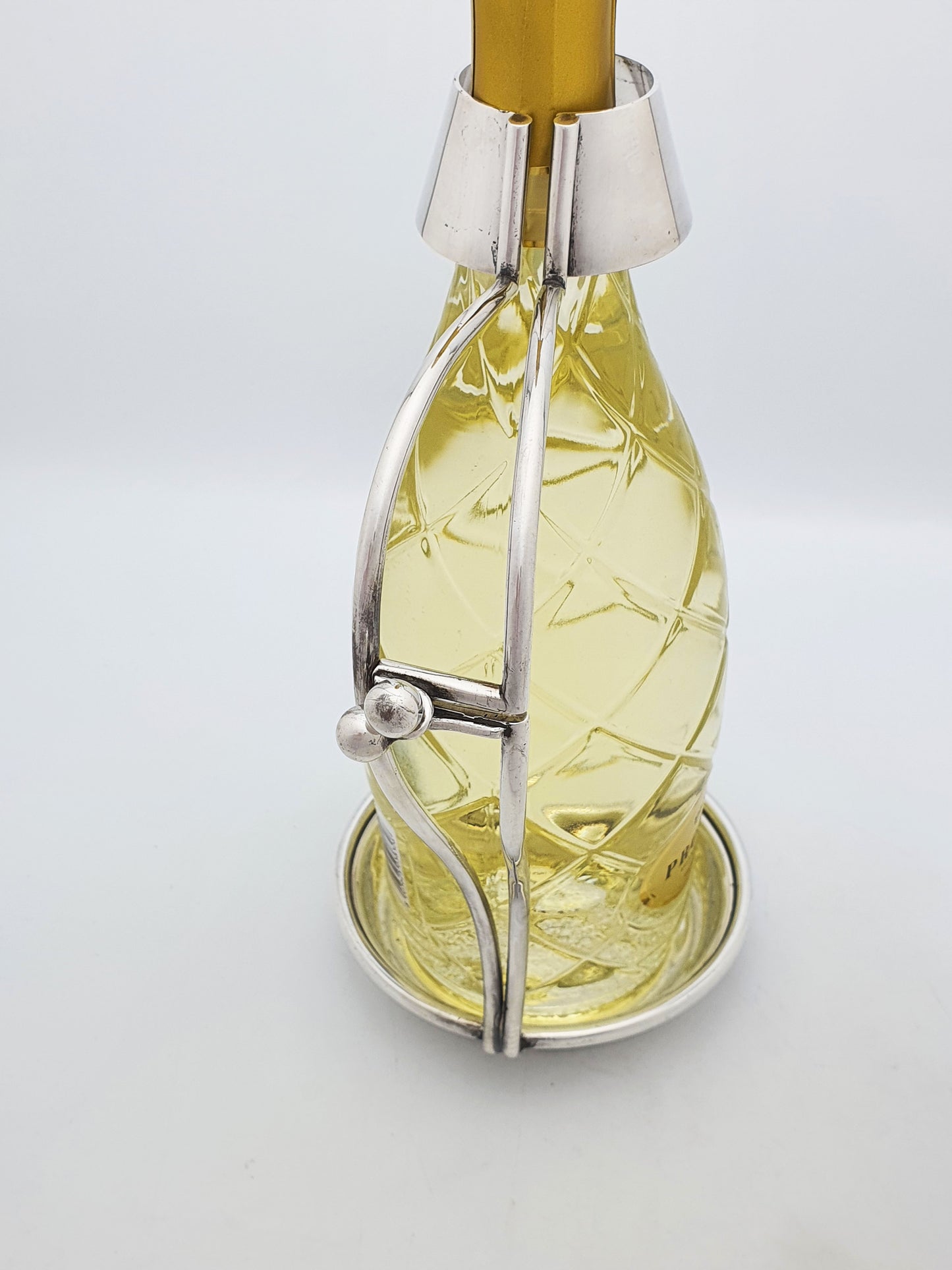 Antique Edwardian Silver Plated Wine Bottle Cradle – circa 1905