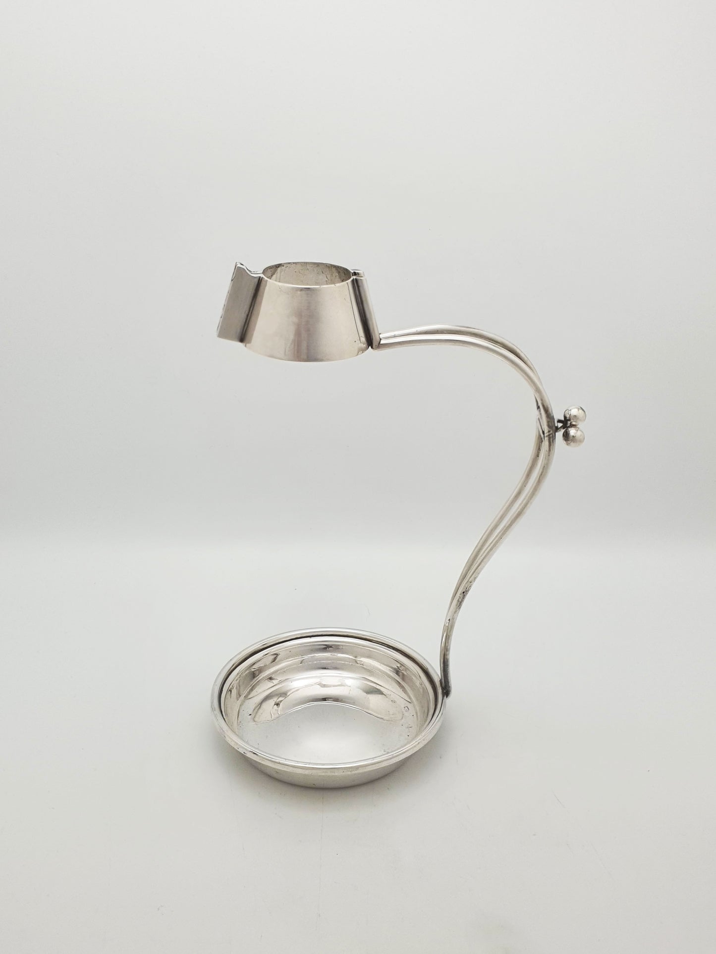 Antique Edwardian Silver Plated Wine Bottle Cradle – circa 1905