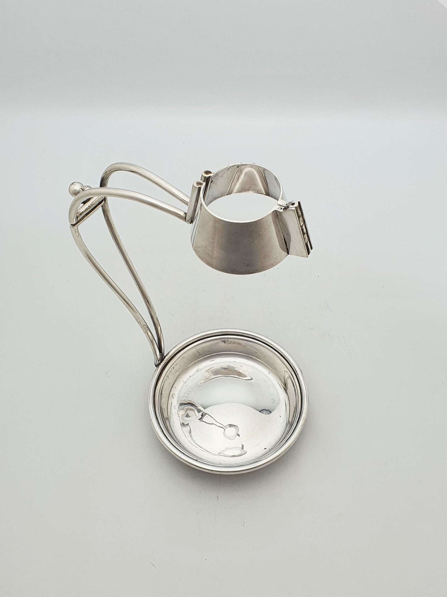 Antique Edwardian Silver Plated Wine Bottle Cradle – circa 1905
