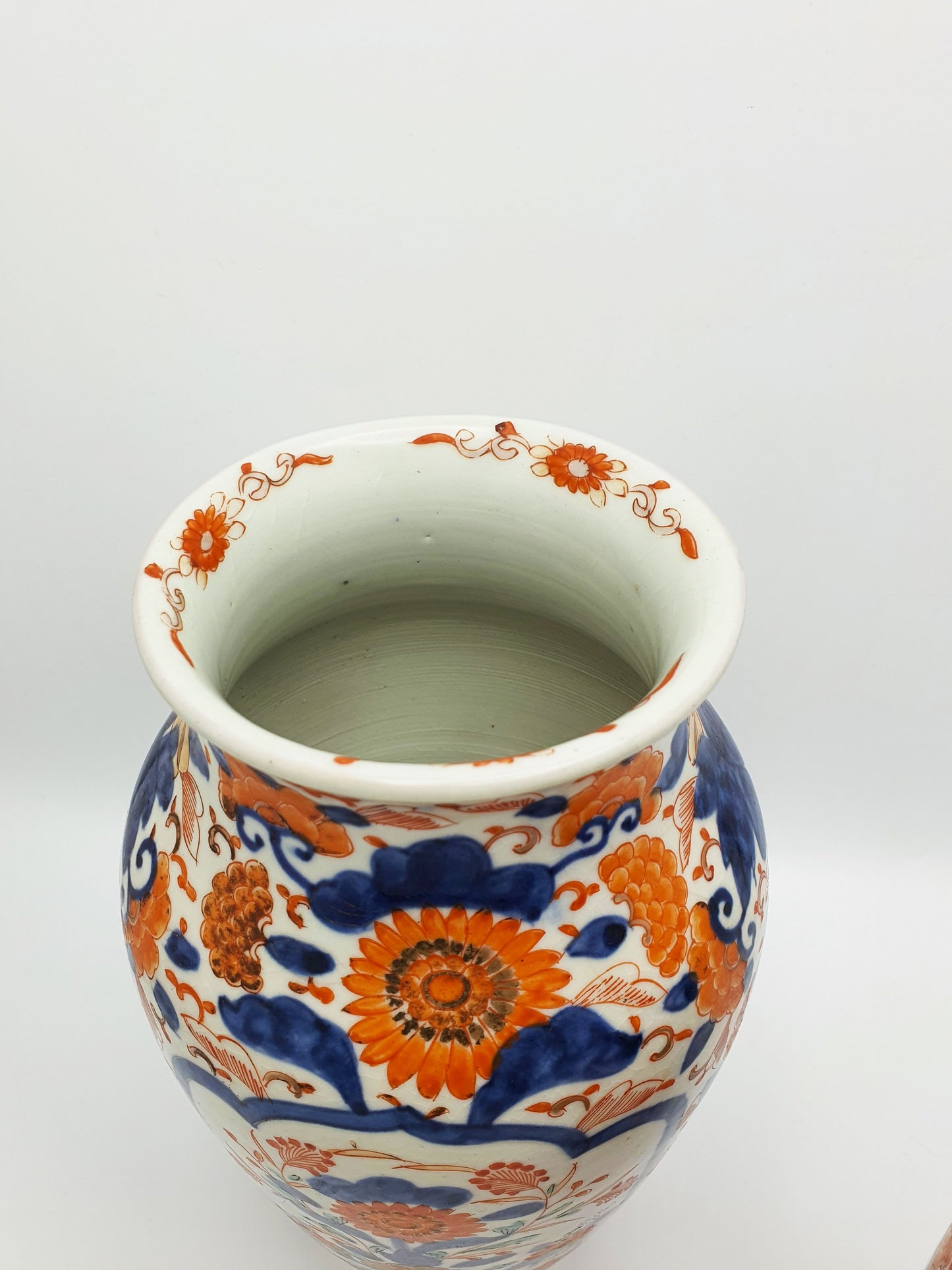 Pair of Antique Japanese Imari Porcelain Vases with Floral Panels – circa 1900