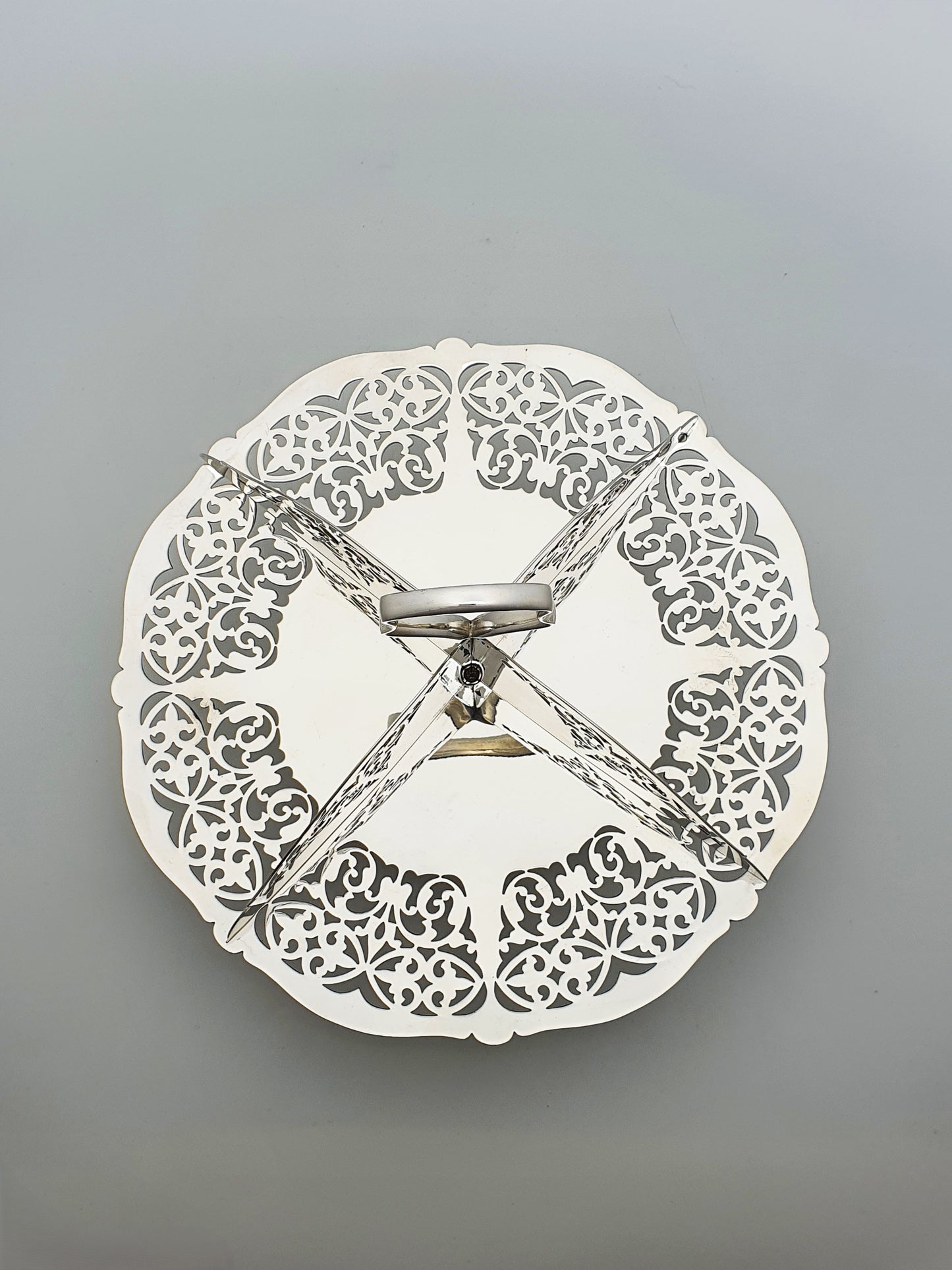 Antique Silver Plated Sandwich Stand – circa 1925
