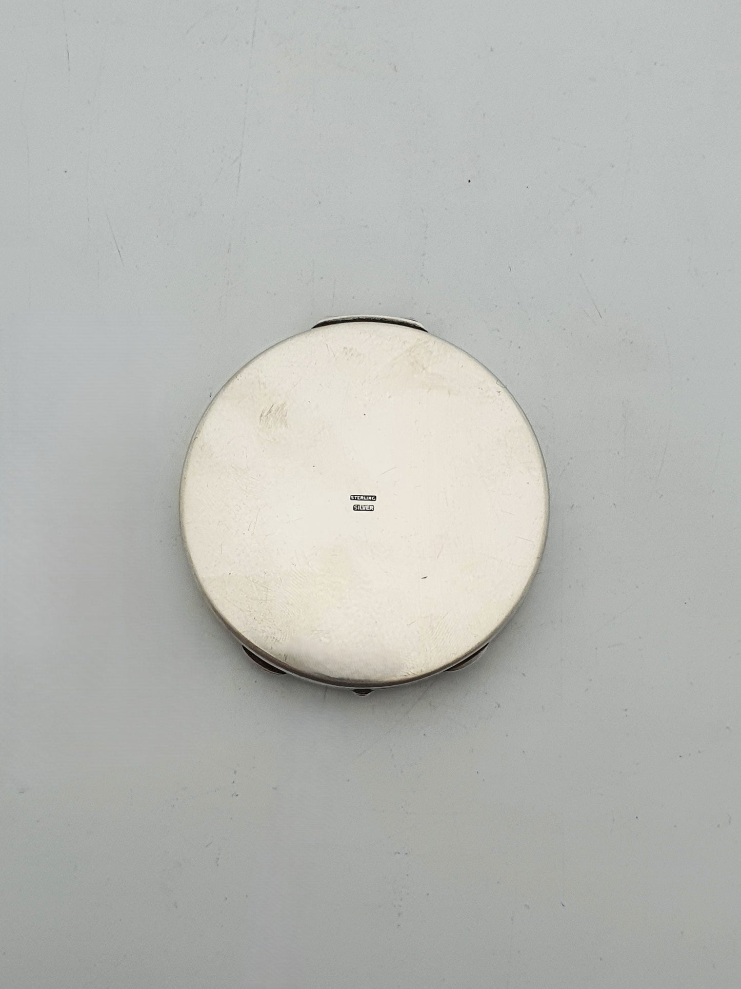 Antique Sterling Silver Japanese Geisha Powder Compact – circa 1920