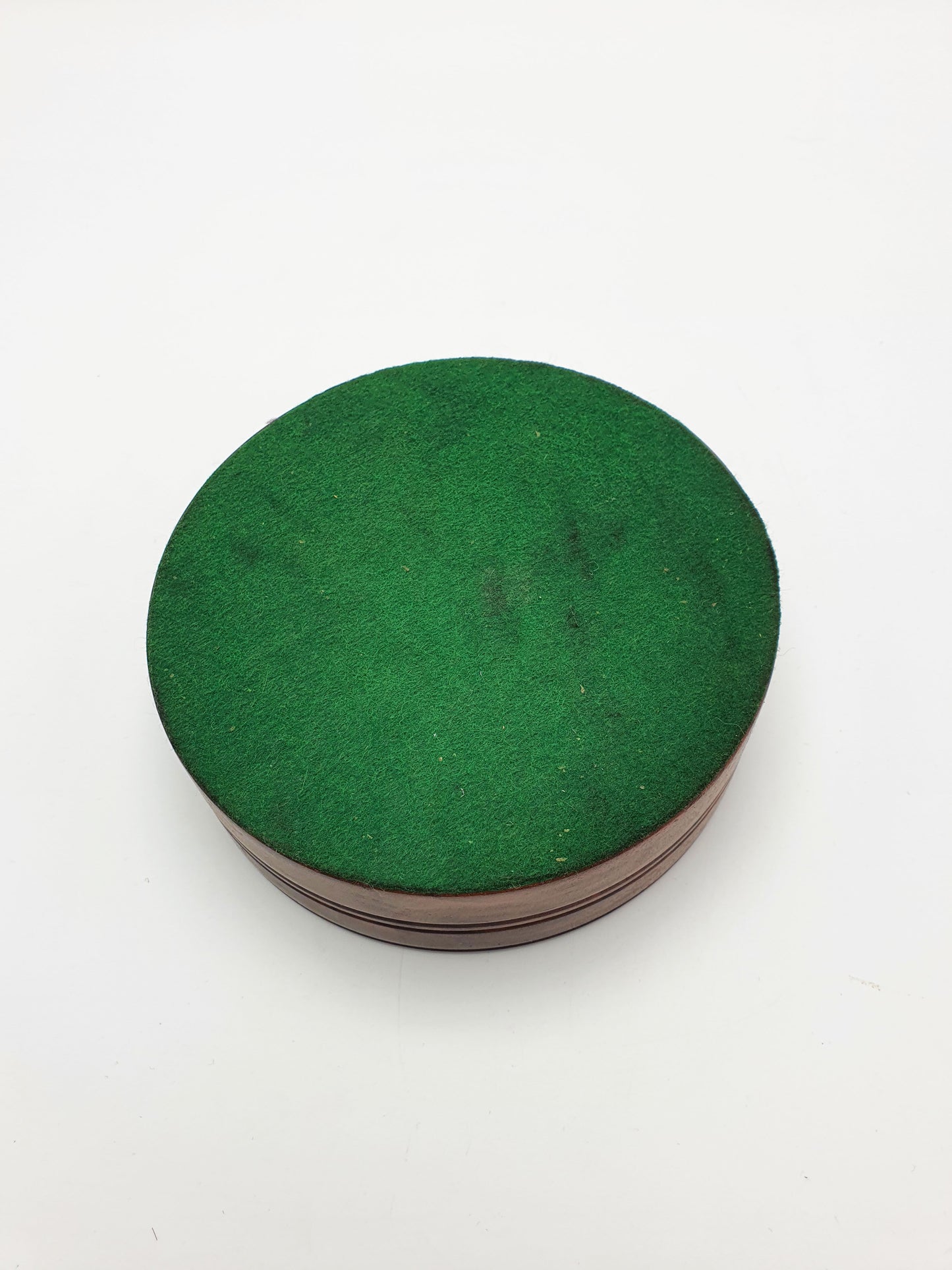 Vintage Sterling Silver And Mahogany Wine Bottle Coaster – London, 1980