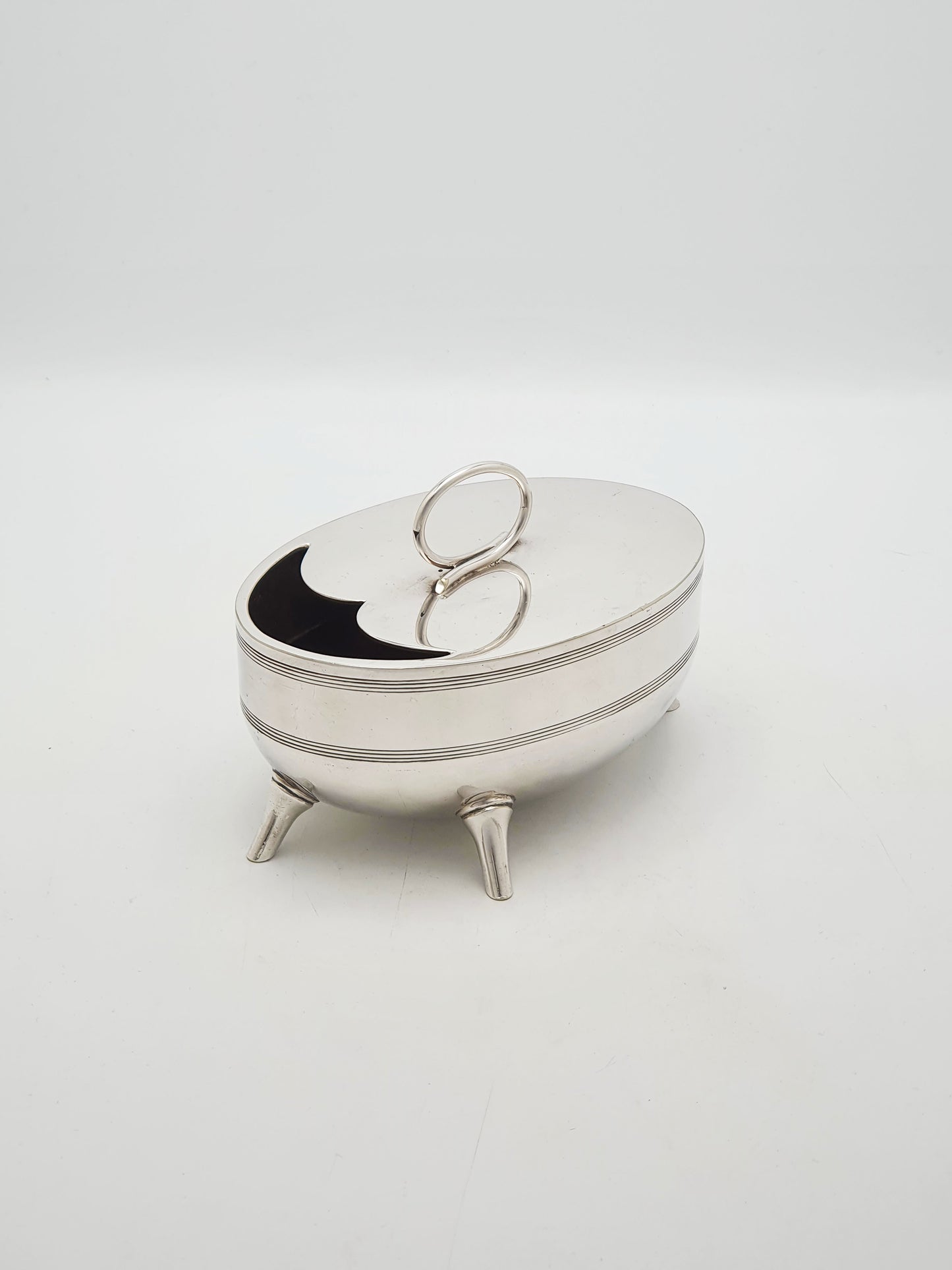 Antique Silver Plated Oval Spoon Warmer Christopher Dresser Style – circa 1890