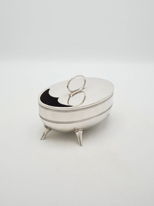 Antique Silver Plated Oval Spoon Warmer Christopher Dresser Style – circa 1890