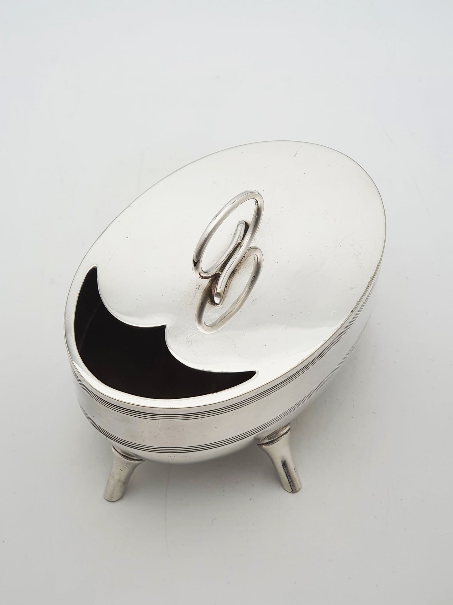 Antique Silver Plated Oval Spoon Warmer Christopher Dresser Style – circa 1890