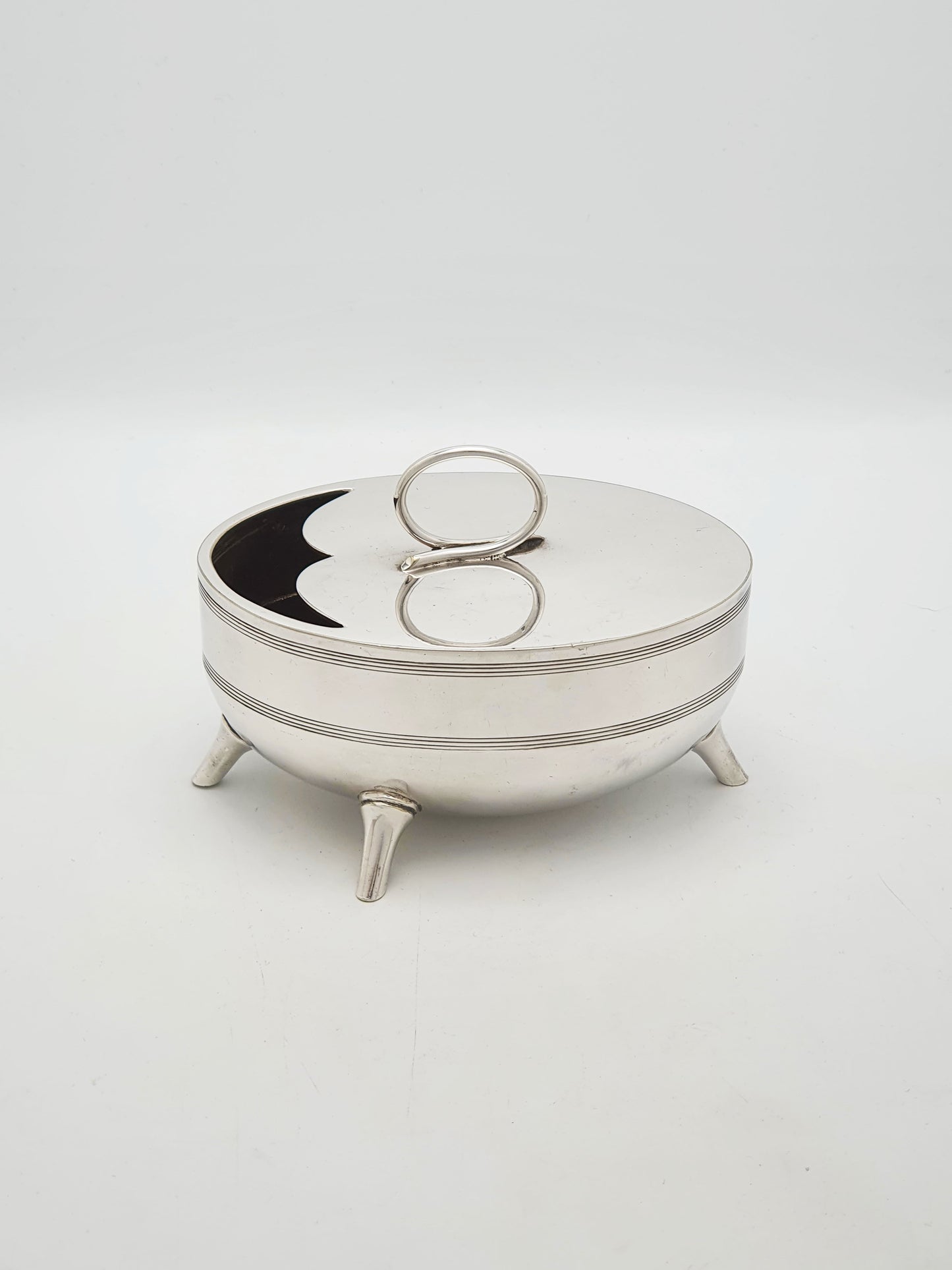 Antique Silver Plated Oval Spoon Warmer Christopher Dresser Style – circa 1890
