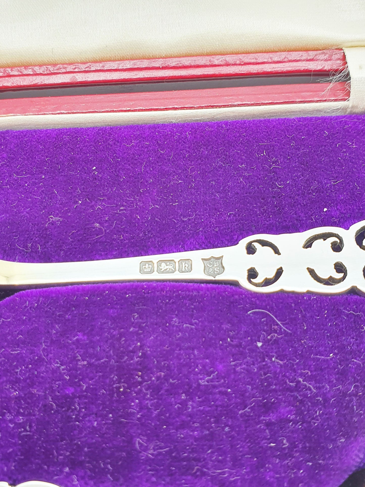 Stunning Pair of Antique Edwardian Sterling Silver Spoons - 1902