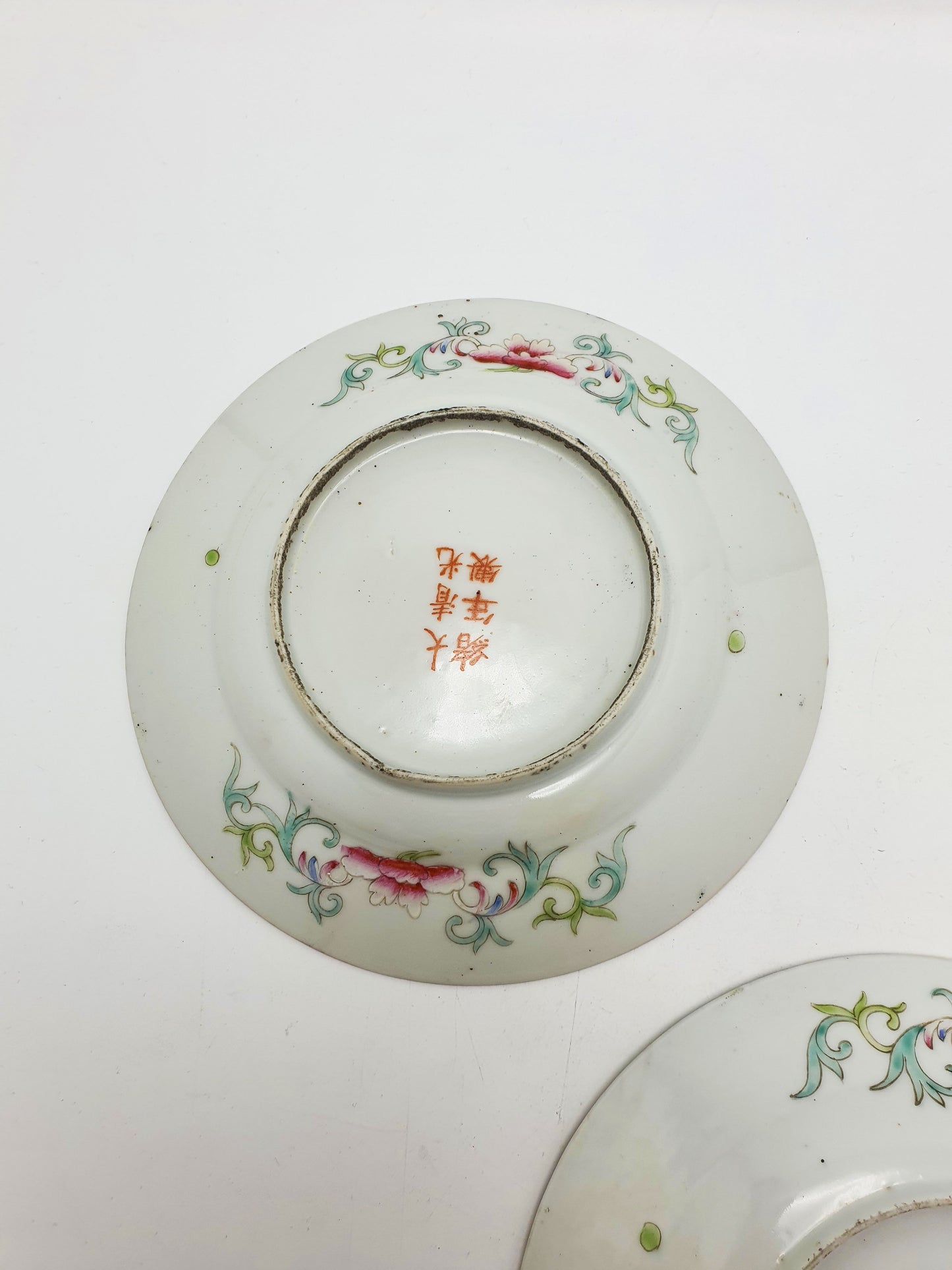 Pair of Antique Chinese Guangxu Millefleur Porcelain Plates – circa 1900