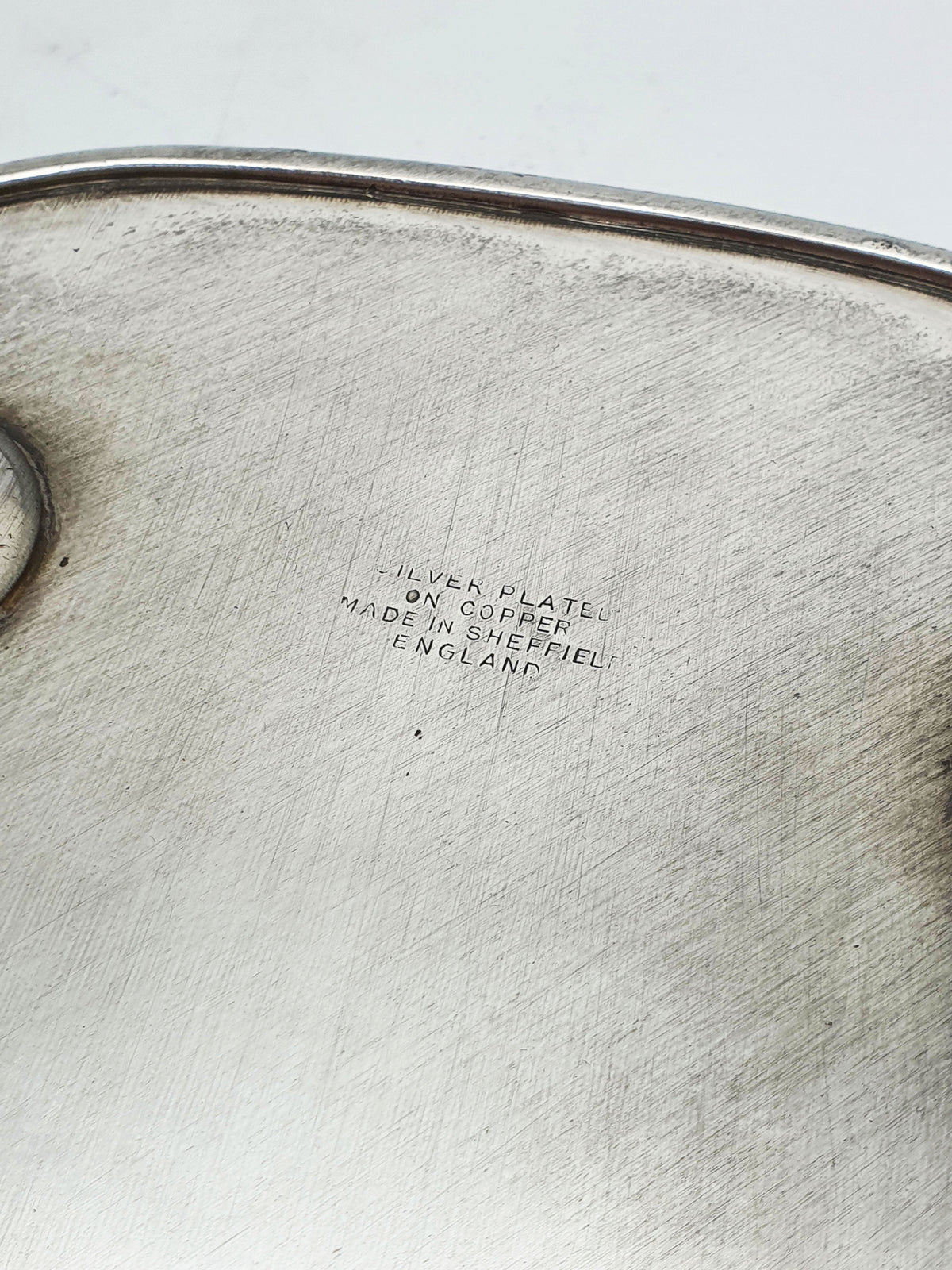 Vintage Silver Plated Serving Tray Embossed Ornate Rococo Decoration – circa 1960