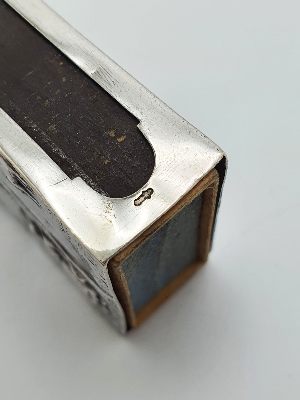 Fabulous Antique Dutch Silver Matchbox Holder With Rural Scenes – circa 1920