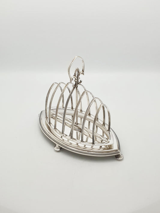 Antique Edwardian Mappin and Webb Silver Plated Toast Rack – circa 1905