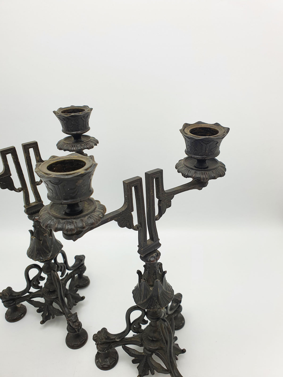 Splendid Pair of Italian Grand Tour Bronze Candelabra – circa 1870