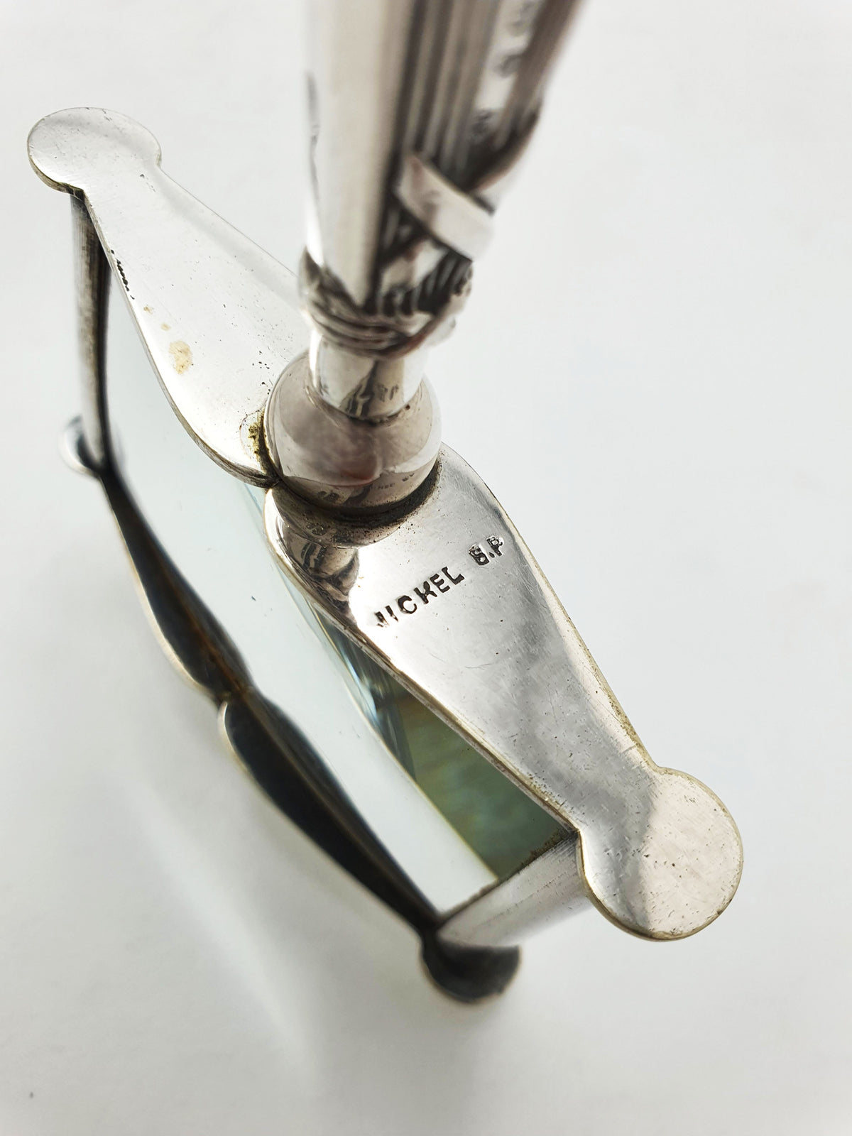 Antique Edwardian Sterling Silver Rectangular Magnifying Glass - 1908