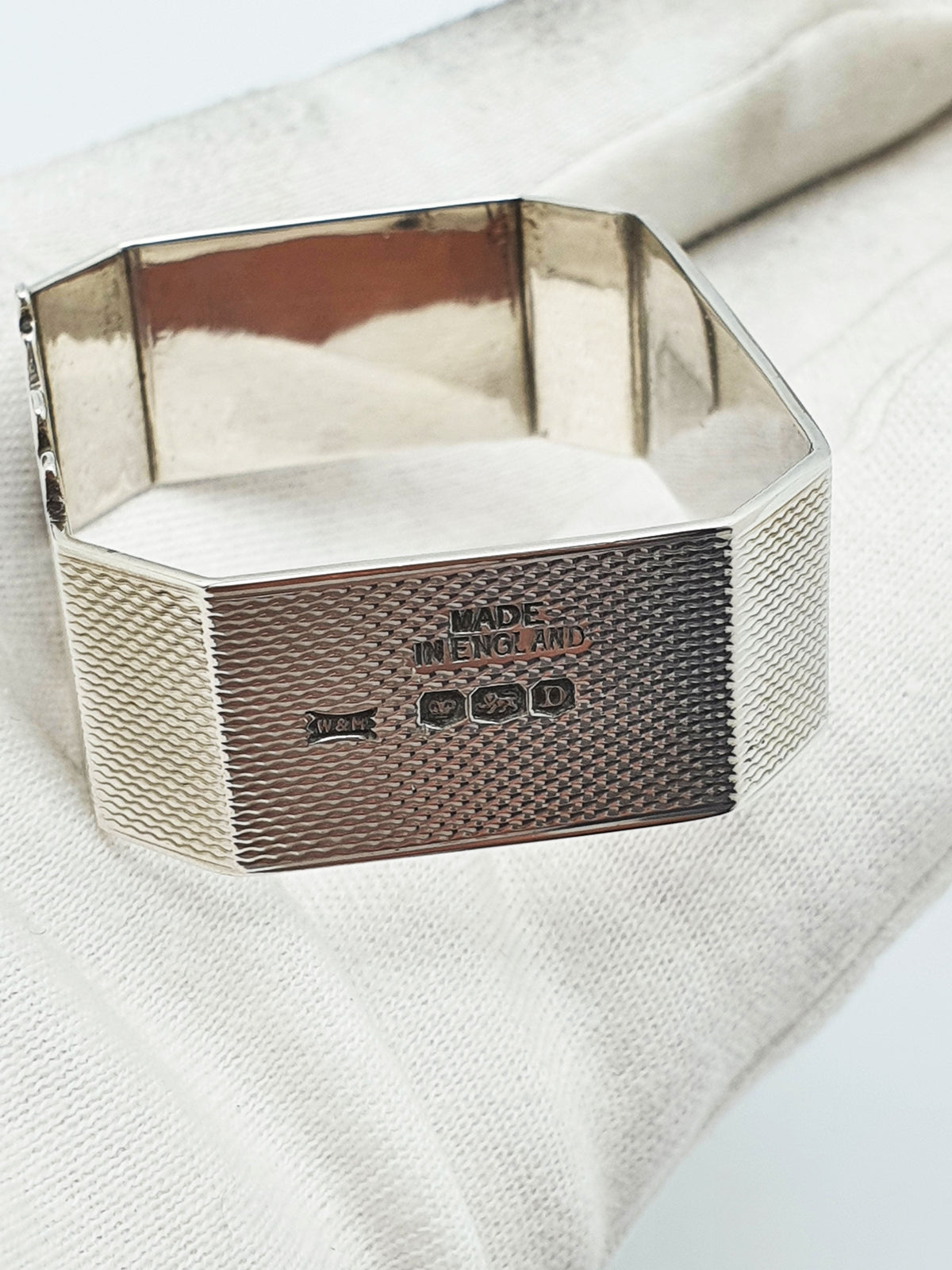 Pair of Art Deco Sterling Silver Napkin Rings - 1946